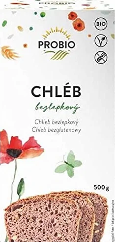 BEZGLUTENOWA MIESZANKA DO WYPIEKU CHLEBA BIO PROBIO 500 g
