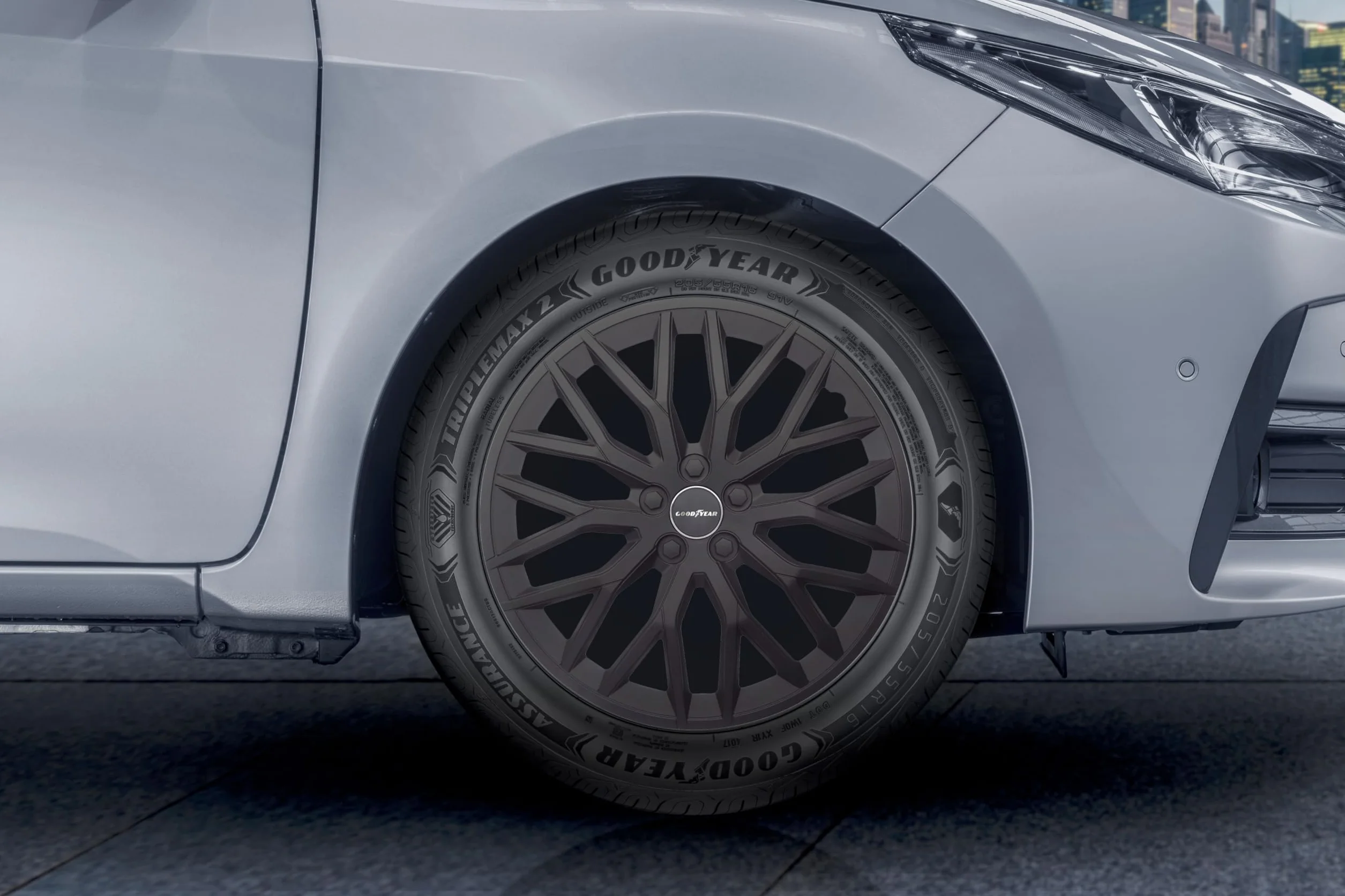 Goodyear GOD9082 Zestaw Kołpak czarny