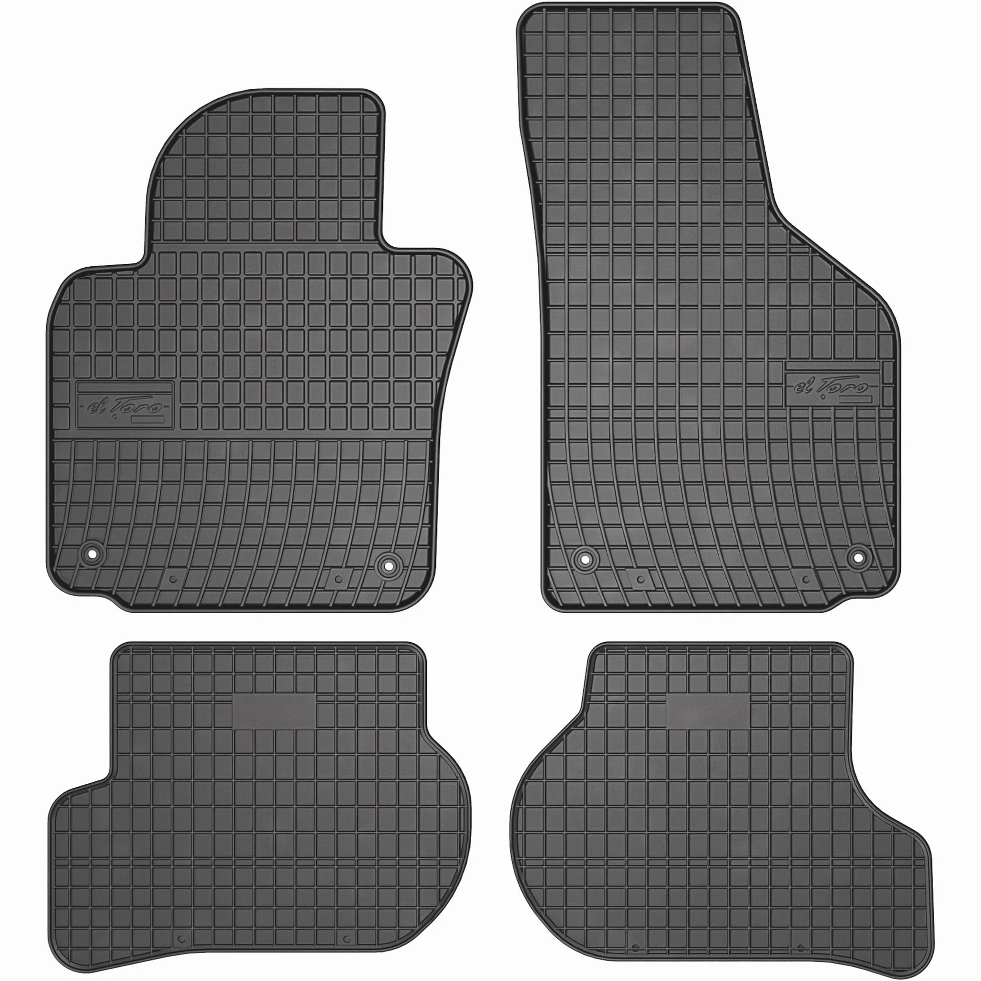 MOTOS Gumowe dywaniki samochodowe pasują do Volkswagen Golf V 2003-2009 Zwiększ komfort podróży dzięki antypoślizgowym dywanikom samochodowym- Dywaniki samochodowe na każdą pogodę, ochrona przed zabru