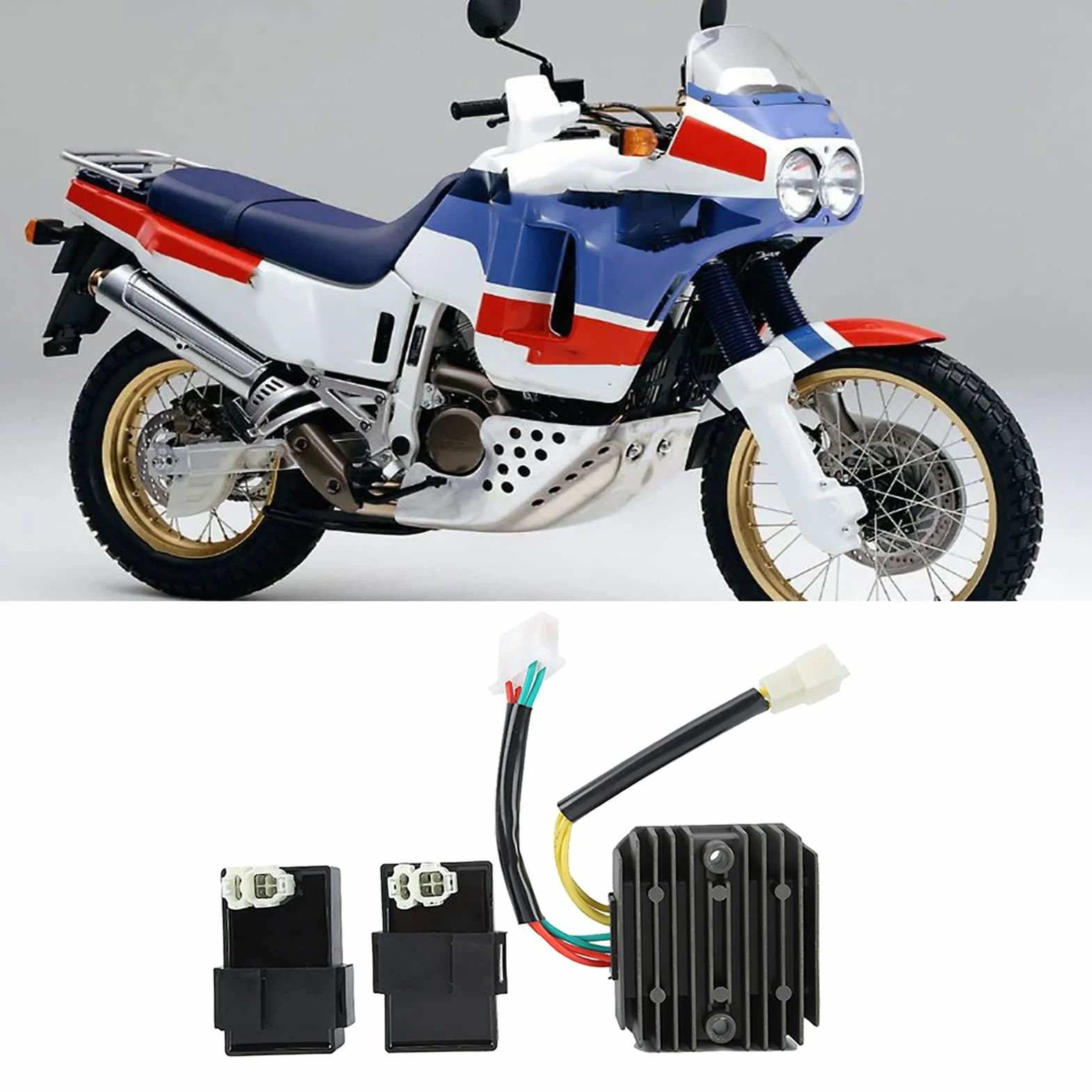 Fydun 3 Sztuk/zestaw Podwójny Zapłon CDI + Prostownik Regulatora Zamiennik dla XL 600 V Transalp 1989-1996