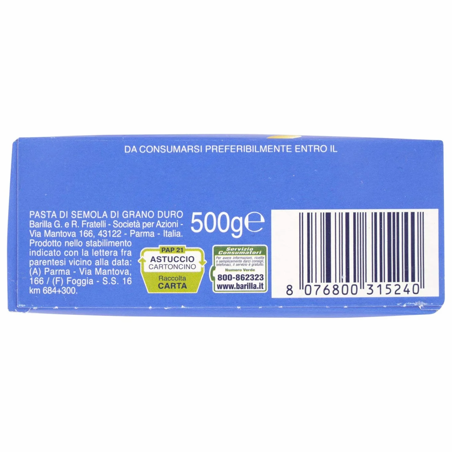 Barilla Midolline makaron krople włoski