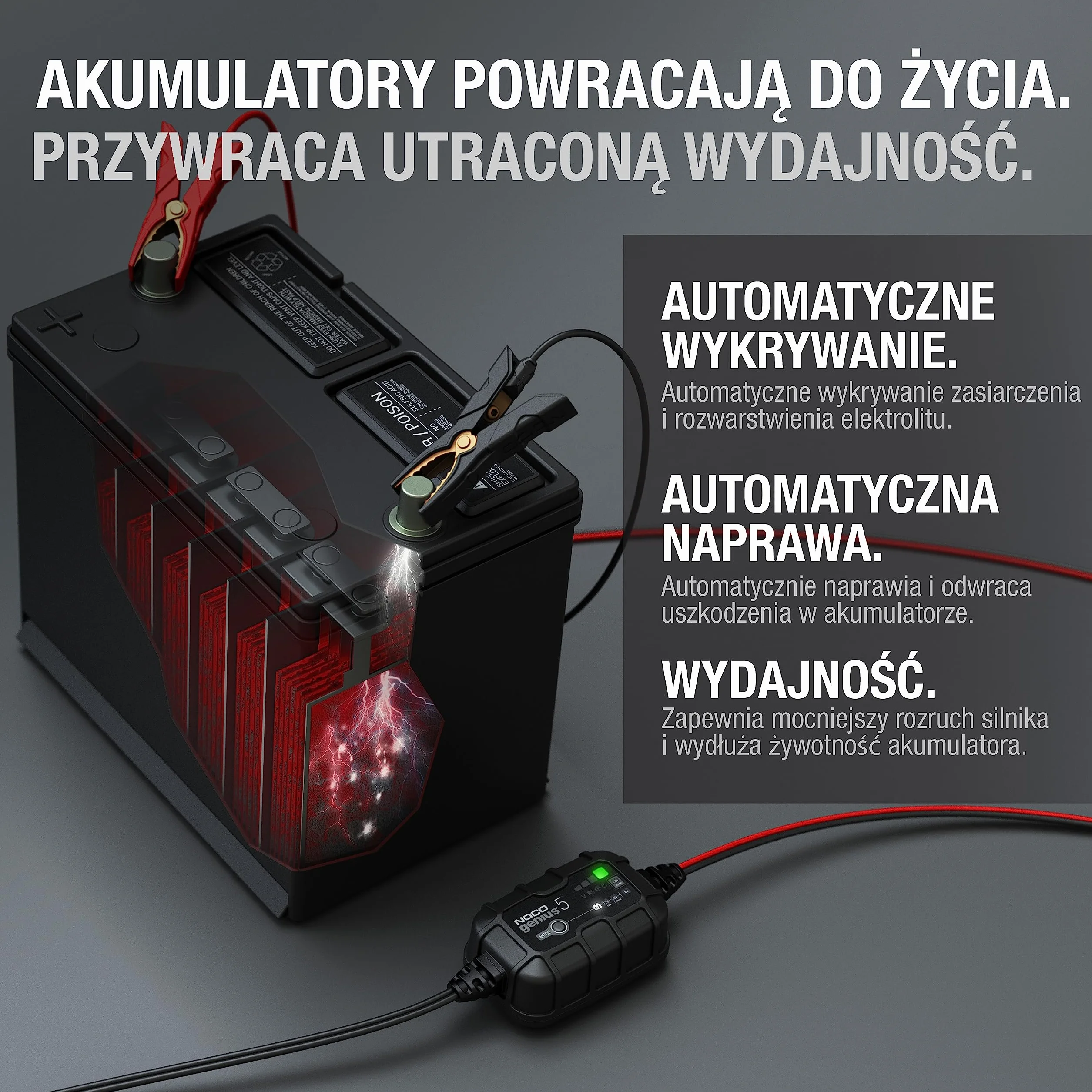NOCO Inteligentna ładowarka Genius5 6/12V 5A