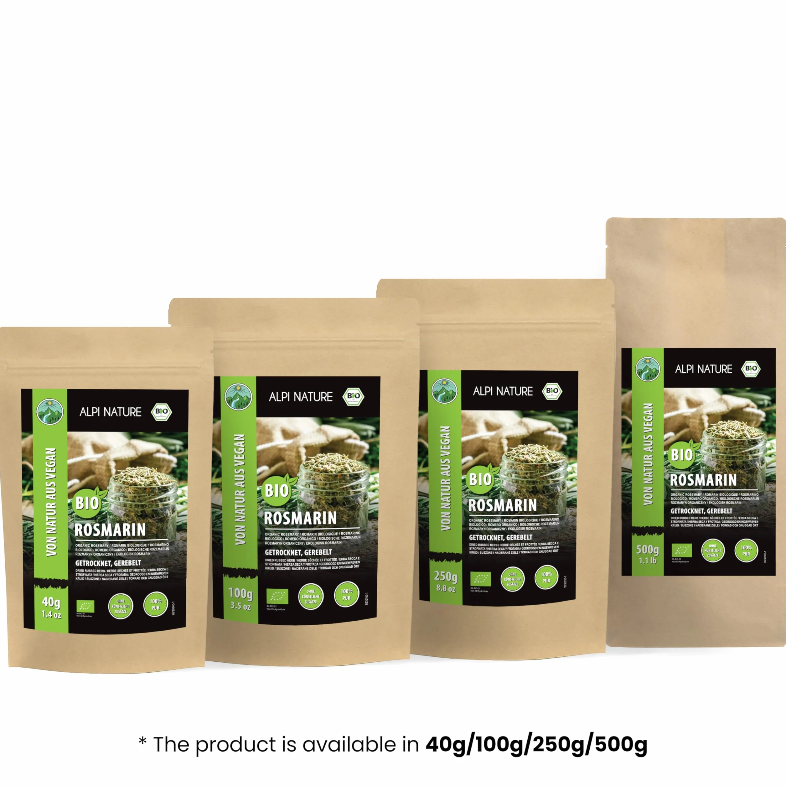 Alpi Nature Ekologiczny Rozmaryn 250g Suszone Liście Rozmarynu do Gotowania