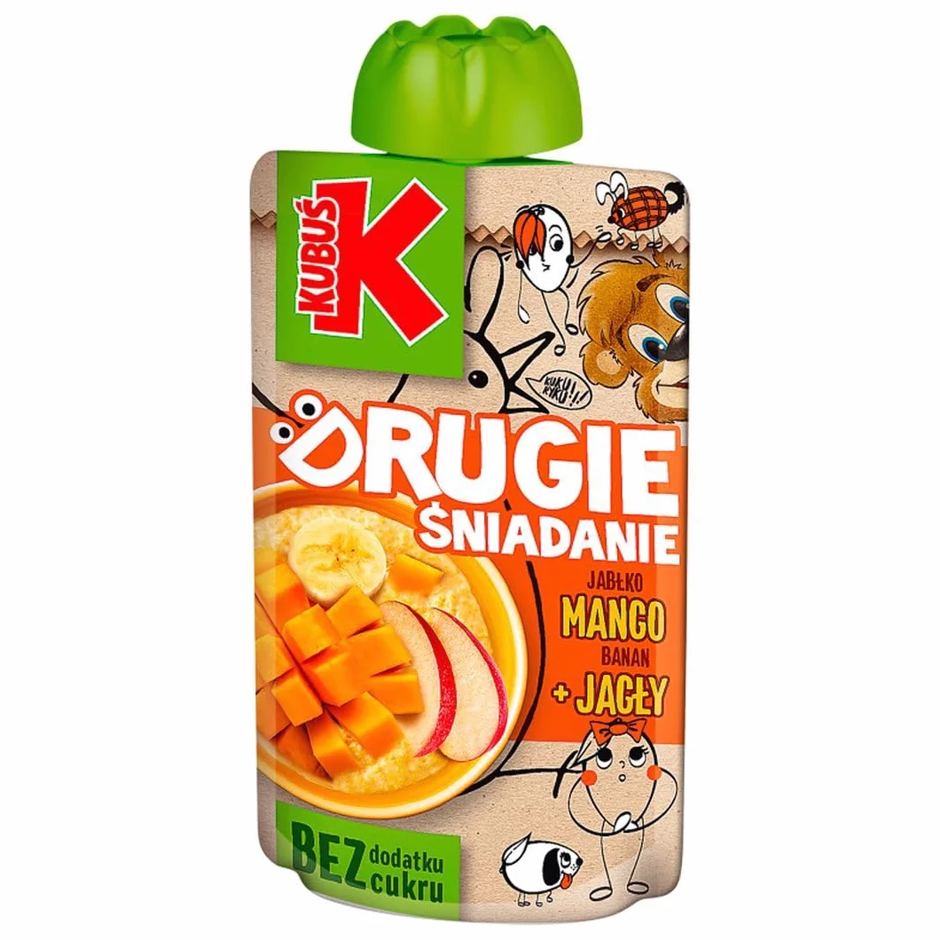KUBUŚ Mus 2 Śniadanie Mango Banan Jaglana 100g