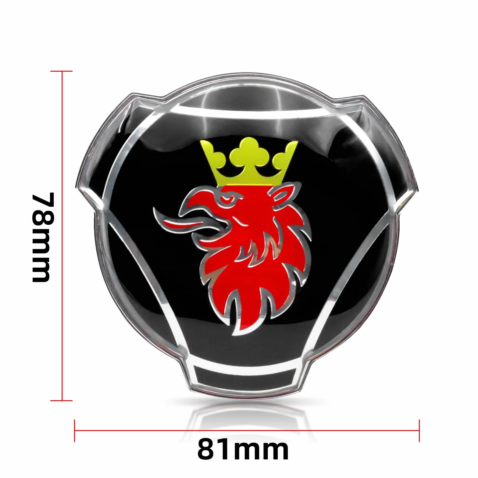 Emblemat Griffin do ciężarówki Scania przednia kratka odznaka zamiennik czarny