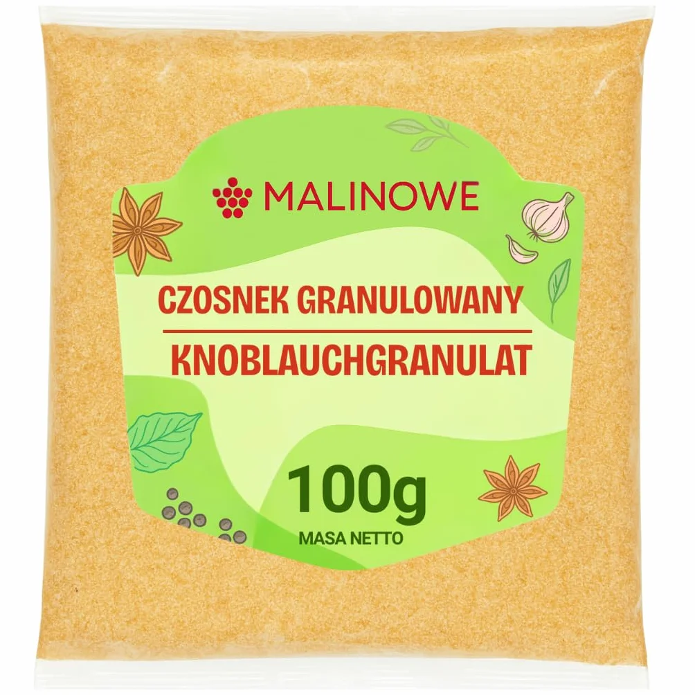 Czosnek Granulowany Suszony 100g Naturalny Aromatyczny