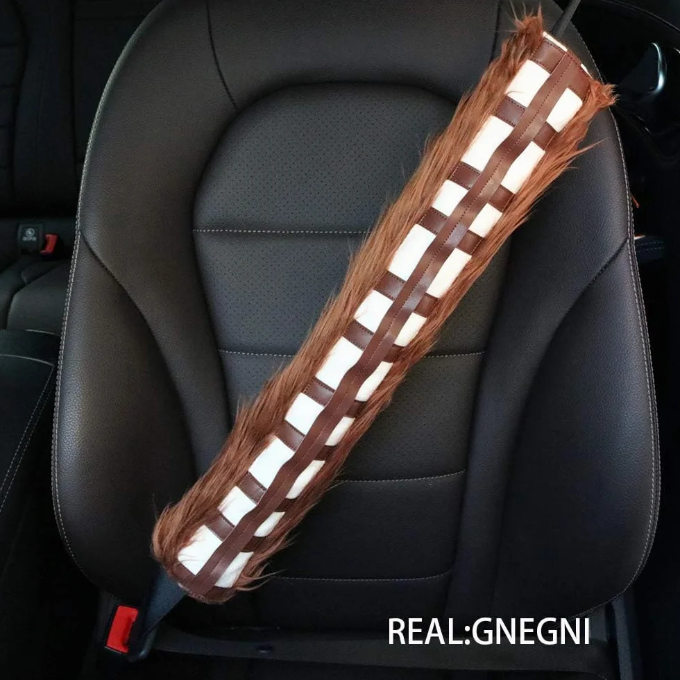 GNEGNI Star Wars Chewbacca Pasek Bezpieczeństwa z Osłoną na Ramię do Samochodu i Torby Ręcznej