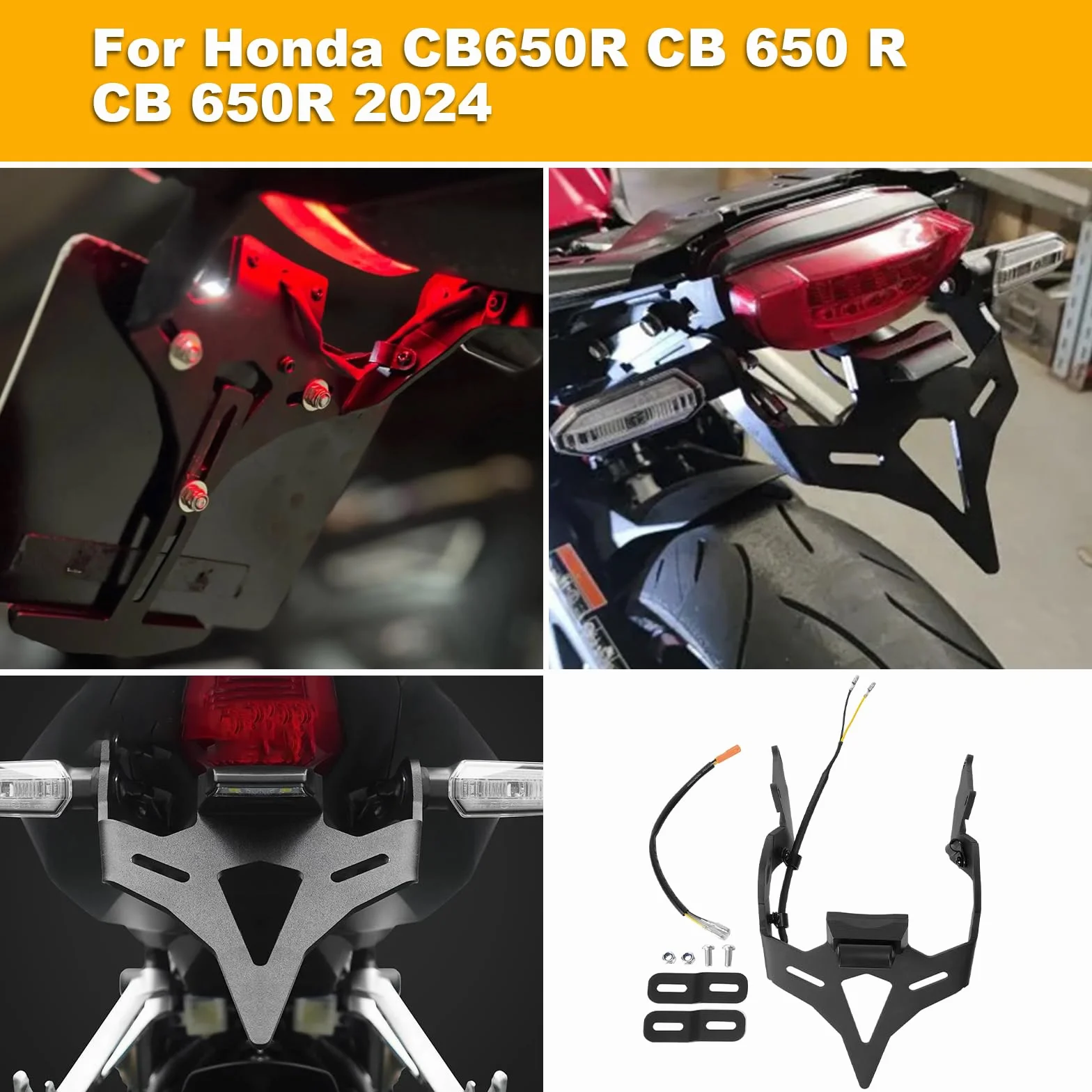 Uchwyt tablicy rejestracyjnej motocykla Tail Tidy Honda CBR650R CB650R 2021-2025