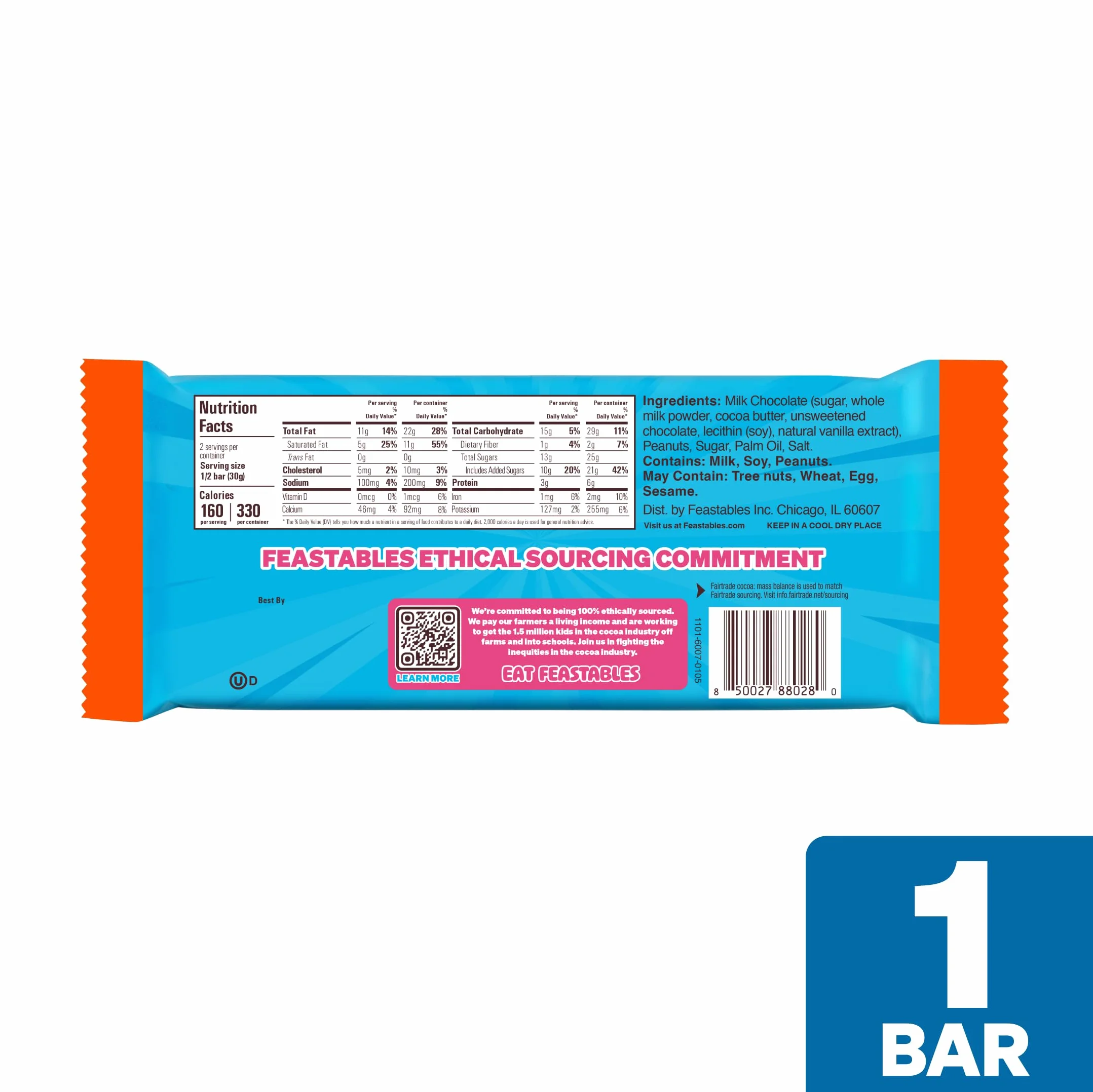 Feastables MrBeast tabliczka czekolady (Deez Nutz/ Peanut butter)