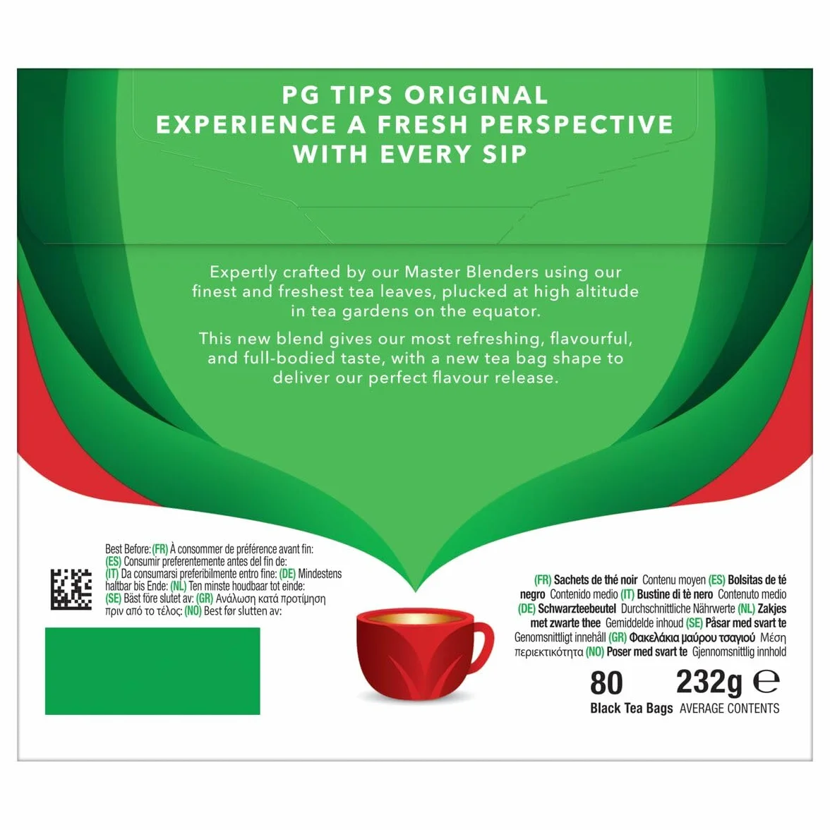PG Tips Torebki na herbatę lata 80-te 232g