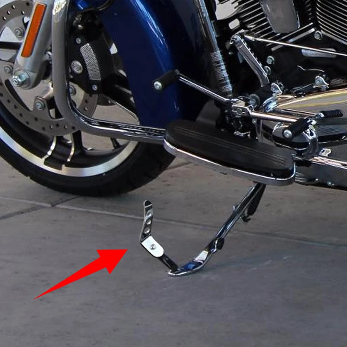 Stojaki Gutol Stojak boczny Narzędzia pomocnicze Akcesoria, Wsparcie, pasuje do Touring Road King Electra Glide FLHX FLHR CVO 1991-2021