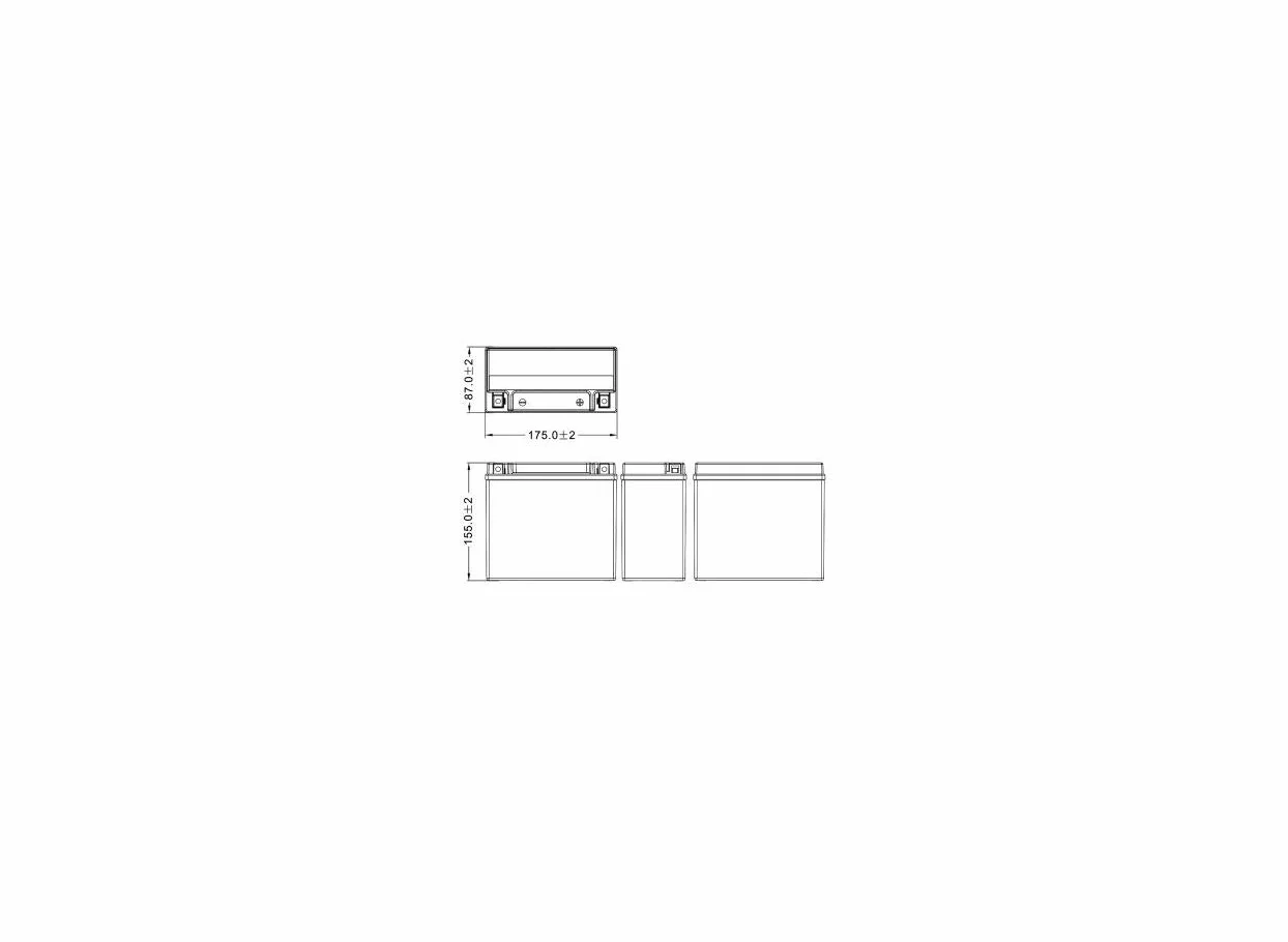 FULBAT FTX20HL-BS BATERIA MOTOCYKLOWA FULBAT GEL / YTX20HL-BS 12V 18,9AH 310A