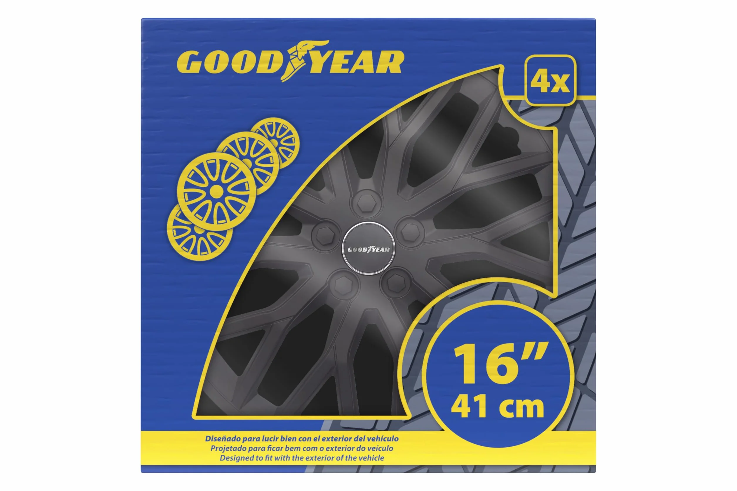 Goodyear GOD9082 Zestaw Kołpak czarny