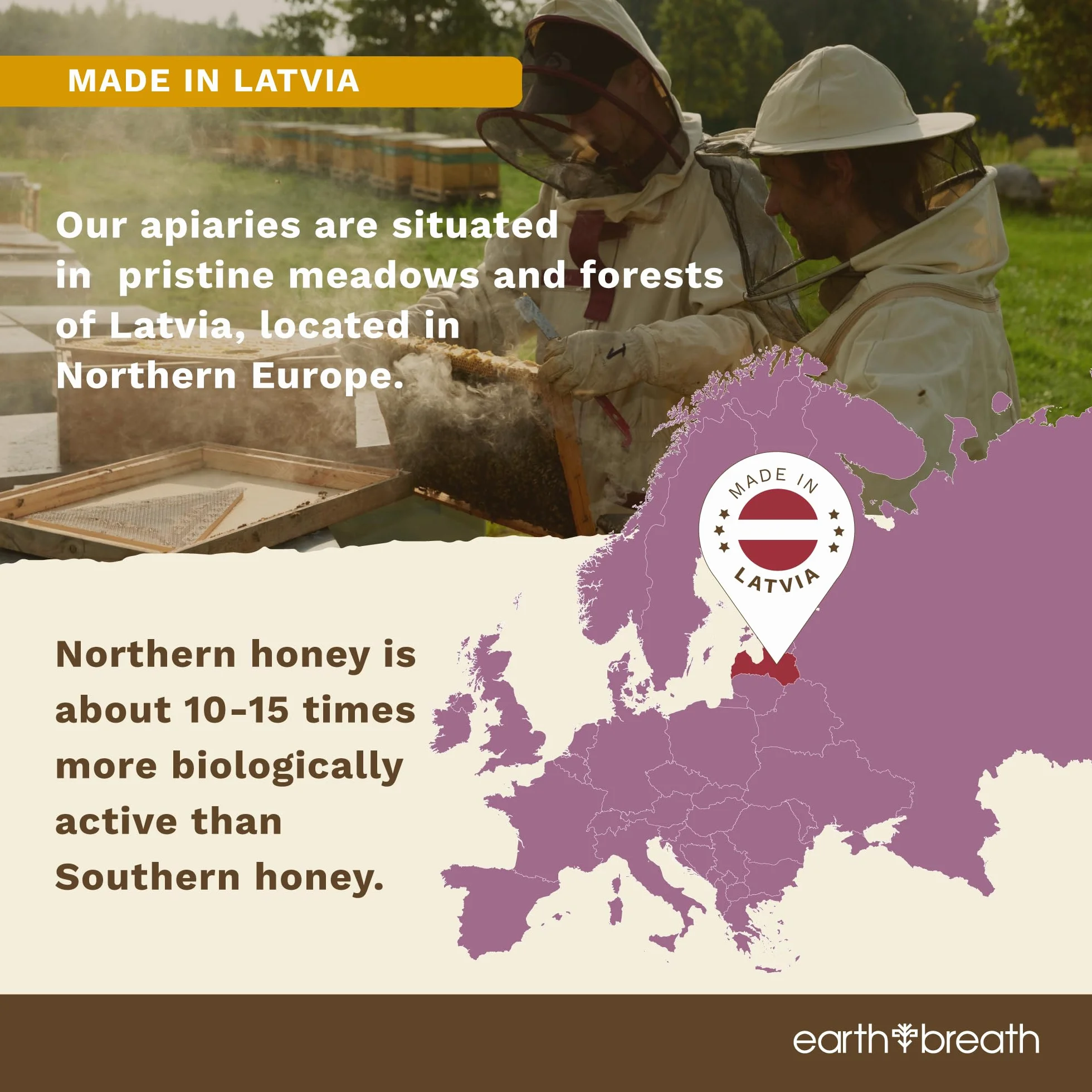 Earthbreath Wild Ling Heather Raw Honey - 1,4 kg - czysty, nieprzetworzony, niepasteryzowany - z pojedynczej pasiery, naturalny słodzik do gotowania, herbaty, soku, napojów, żywności - szklany słoik