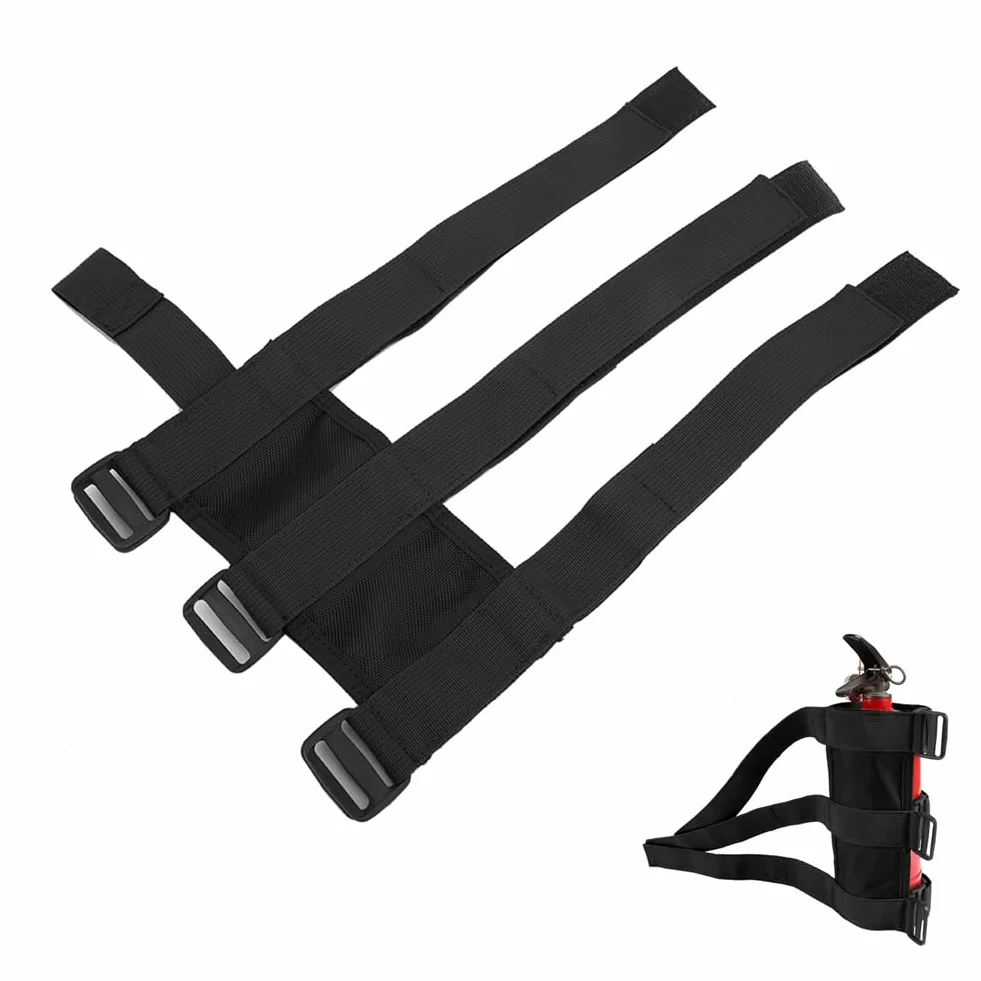 Pasek gaśnicy samochodowej regulowany uchwyt mocujący do Jeep Wrangler TJ YJ JK CJ (Black)
