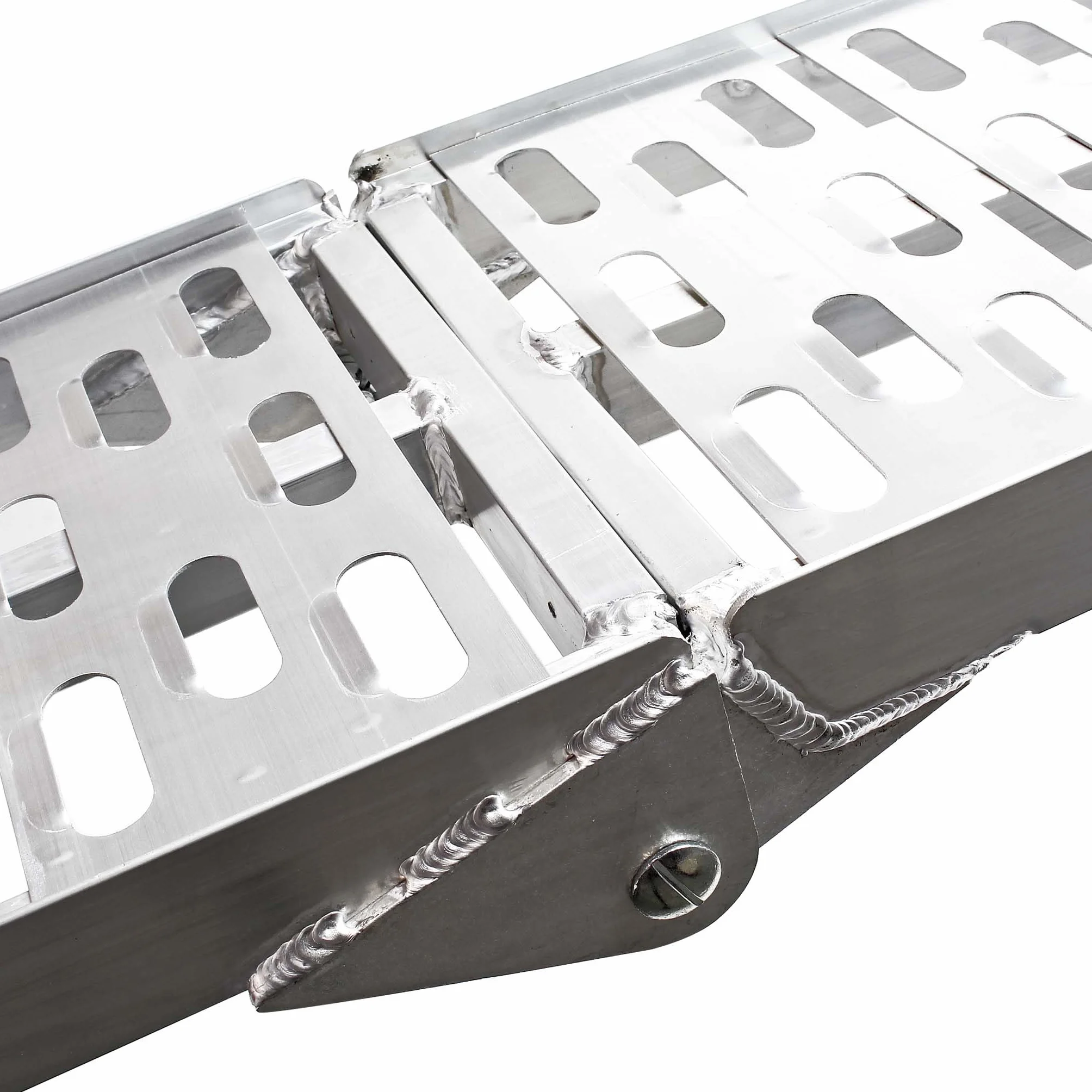 Wiltec Zestaw składanych najazdów aluminiowych 2 szt. o długości 226 cm i łącznym udźwigu 680 kg, lekka i łatwa rampa do quadów i motocykli
