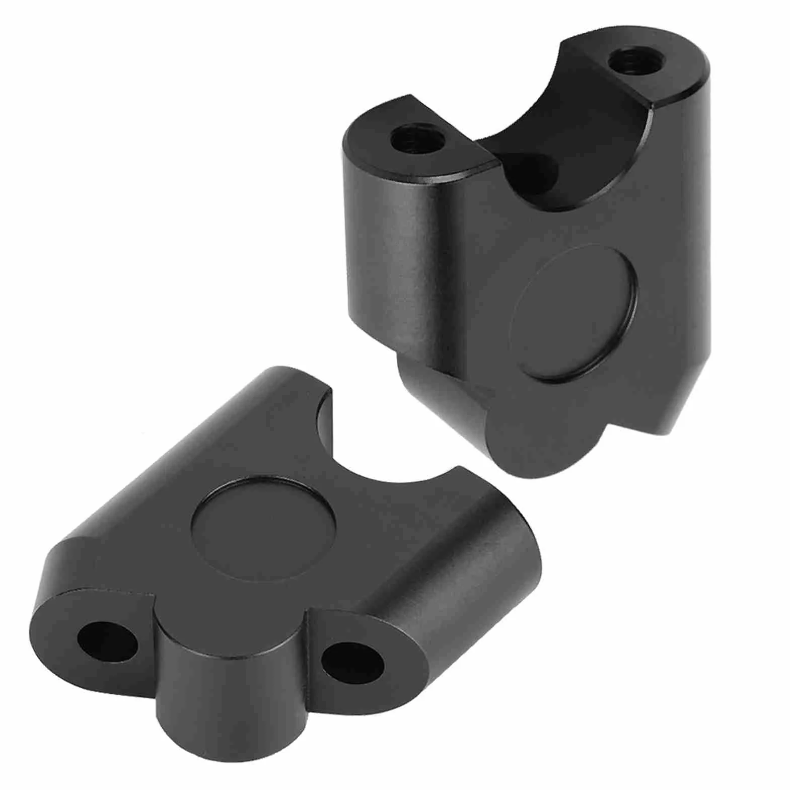 Podniesienie kierownicy motocykla 22 mm, Riser kierownicy motocykla, podnoszenie kierownicy motocykla, uniwersalny uchwyt na kierownicę 22 mm, zestaw 2 sztuk (czarny), Podnośny uchwyt 35mm