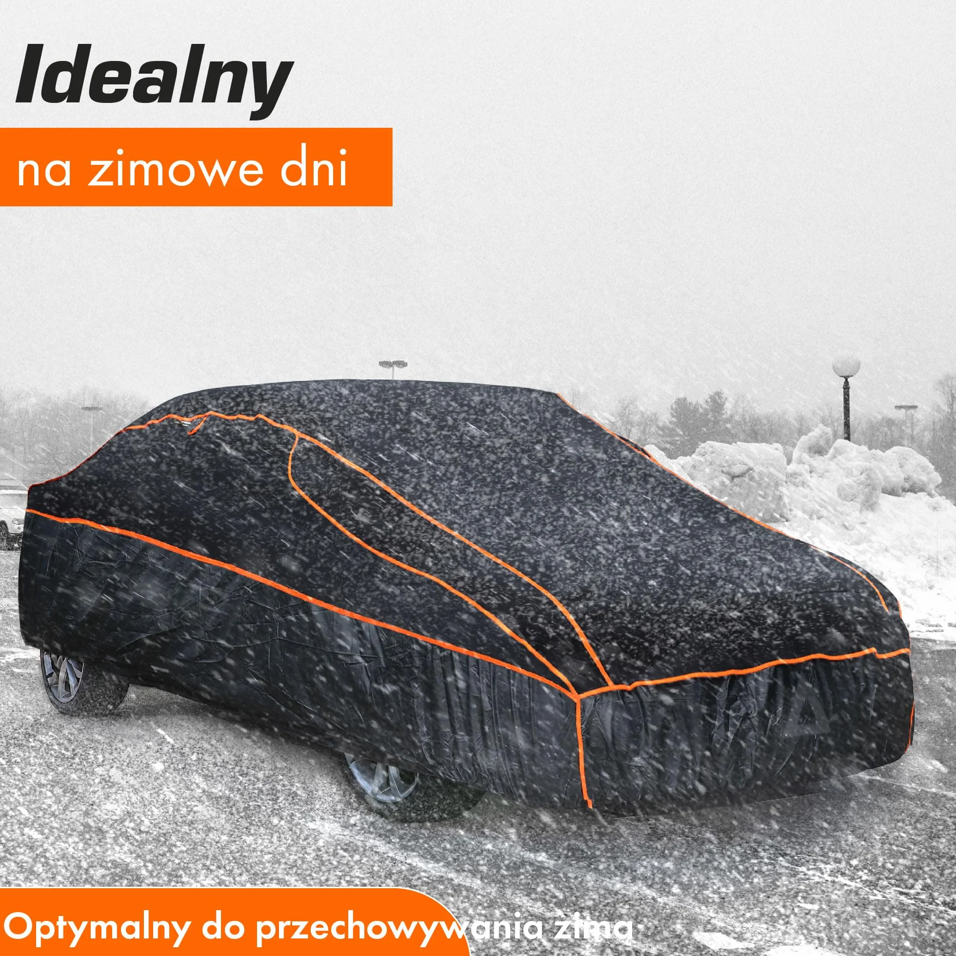 Upgrade4cars Plandeka samochodowa chroniąca przed gradem | plandeka samochodowa kompletna na wszystkie pory roku | uniwersalna plandeka samochodowa | rozmiar do samochodu osobowego: L 483 * 178 * 119