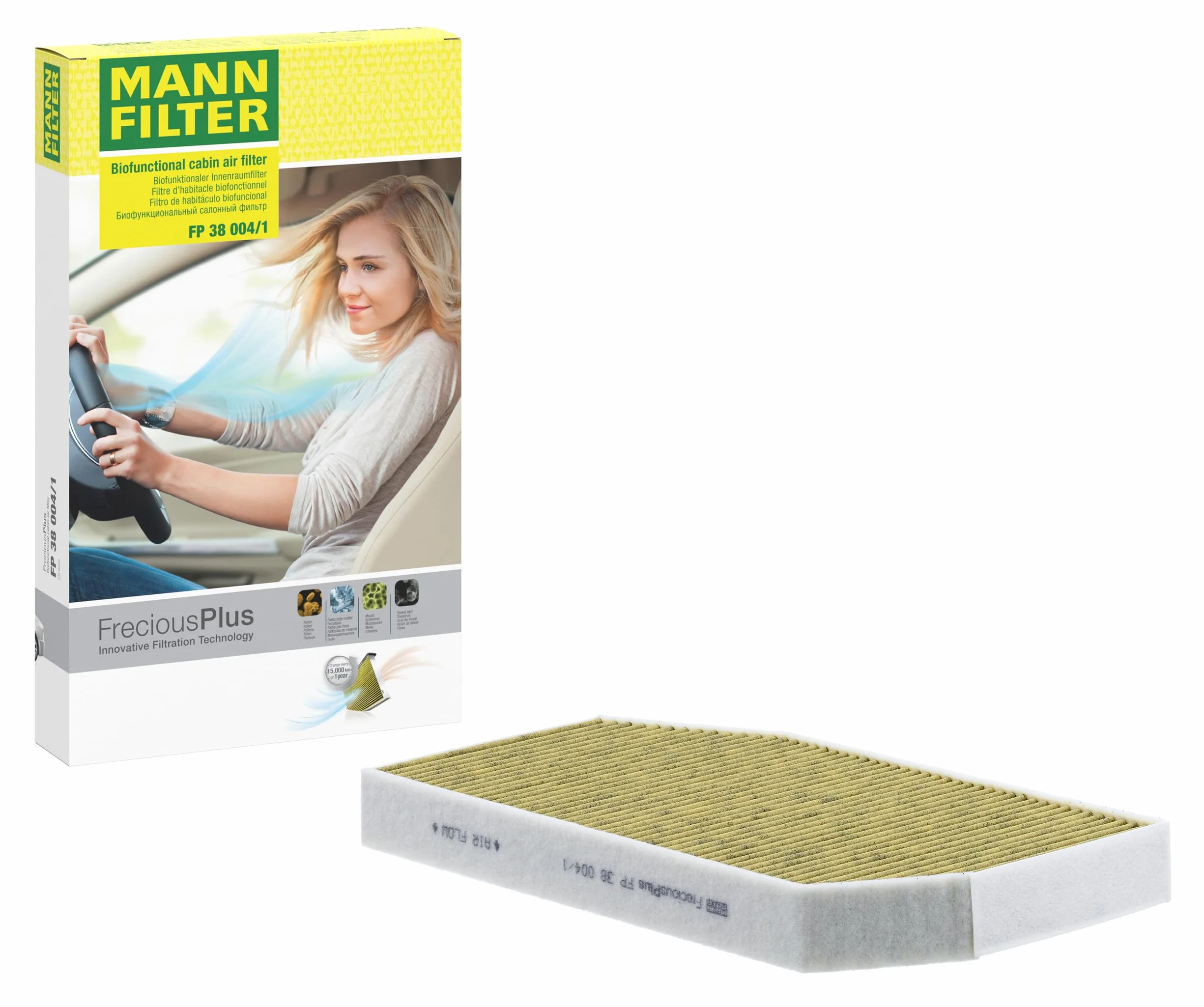 MANN-FILTER FP 38 004/1 Filtr powietrza kabinowego - SAMOCHODY OSOBOWE + DOSTAWCZE