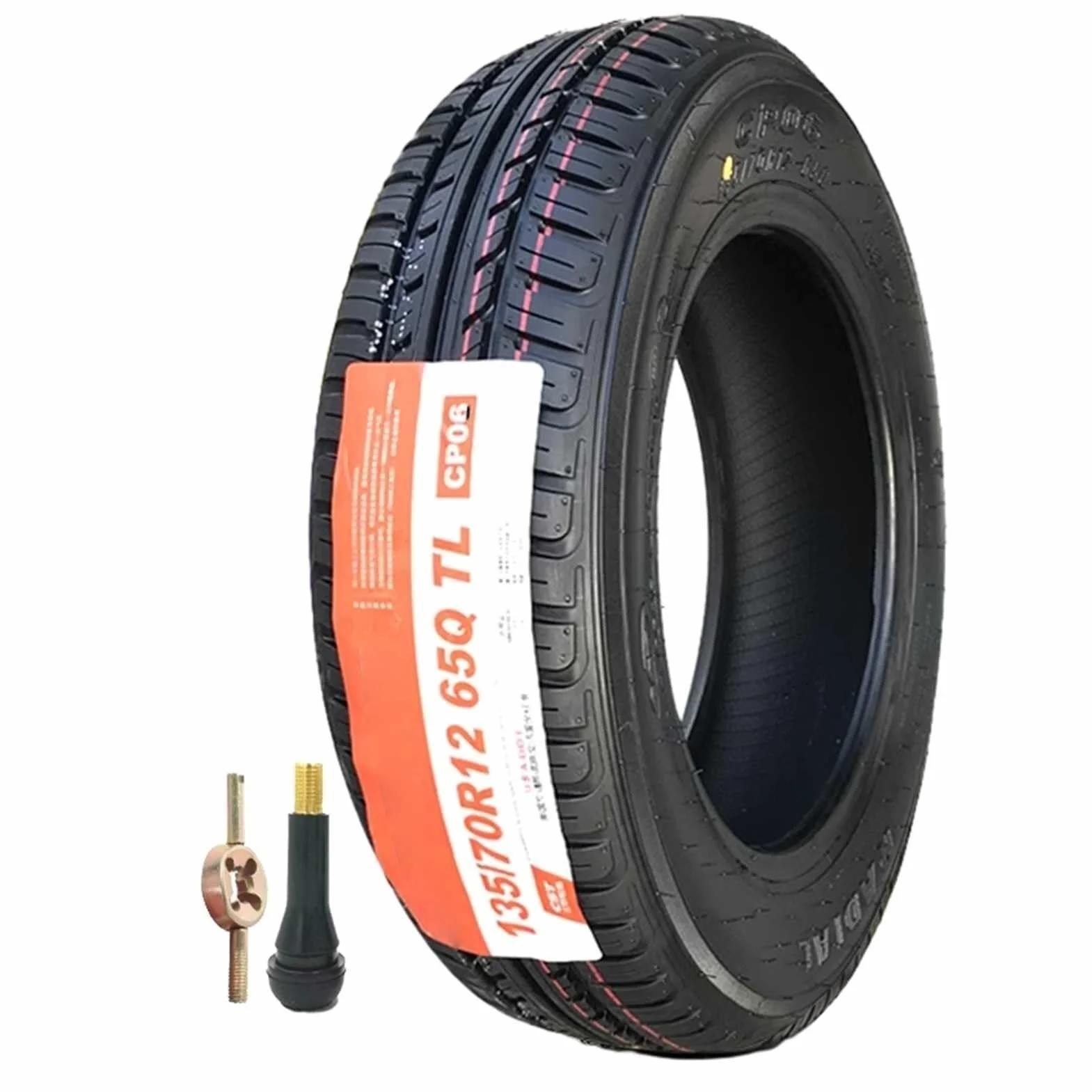 135/70R12 65Q Opona bez Wewnętrznej Rury, Wszystkie Pory Roku, Odporna na Przebicia, Dla Samochodów Kei, Cisza, Długa Trwałość, Przygotowana na Zimę