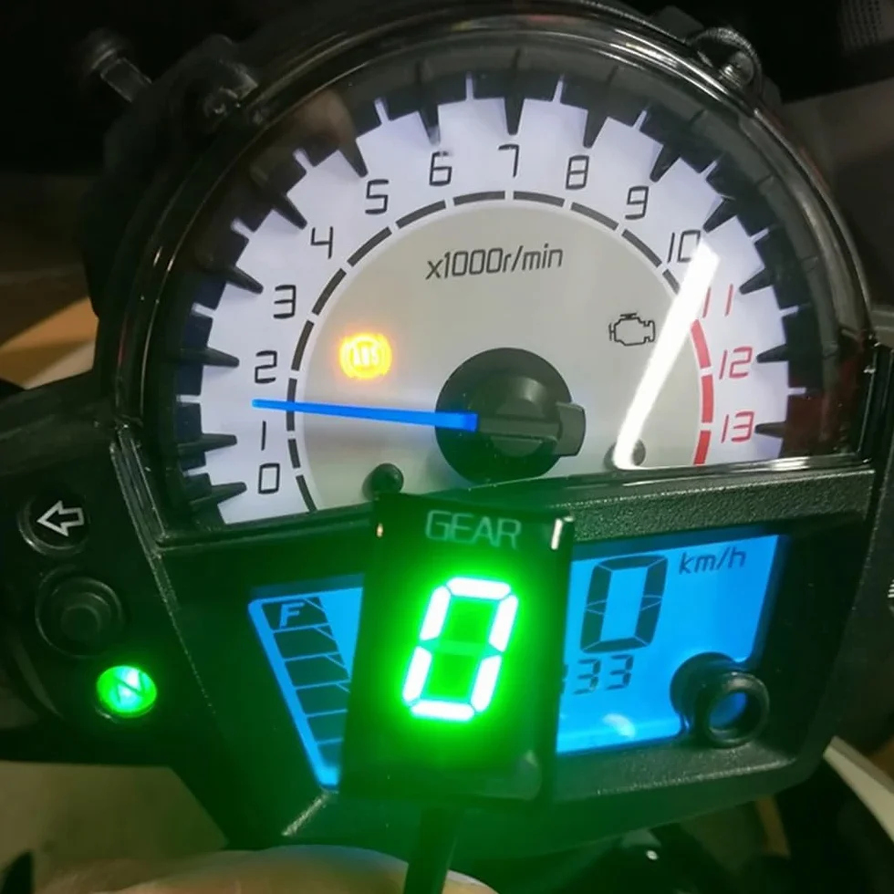 Wskaźnik wyświetlacza biegów Dla VFR800X CROSSRUNNER 800 akcesoria motocyklowe cyfrowy Zielony
