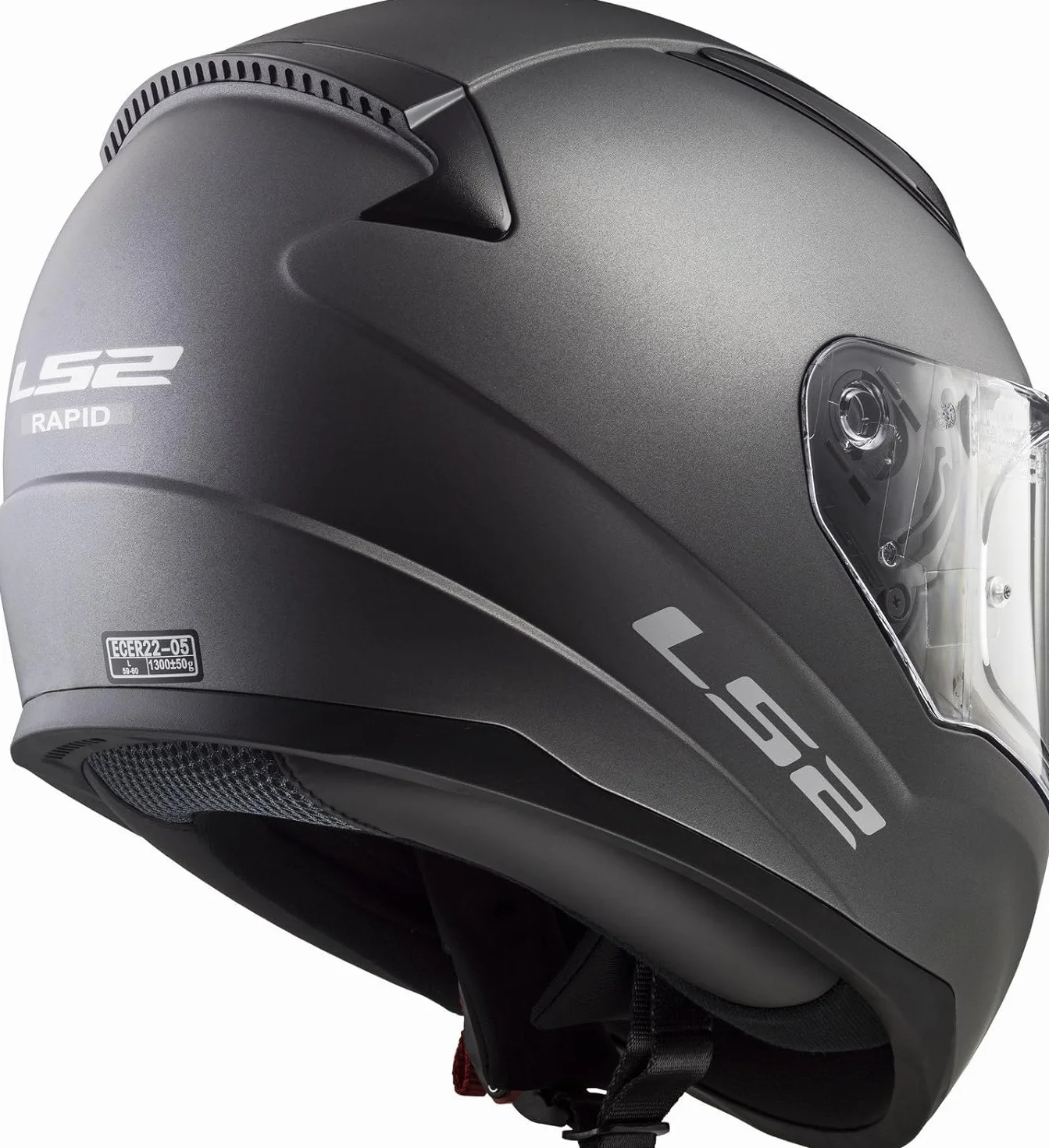 LS2, pełny kask motocyklowy Rapid, mat titanium, XL