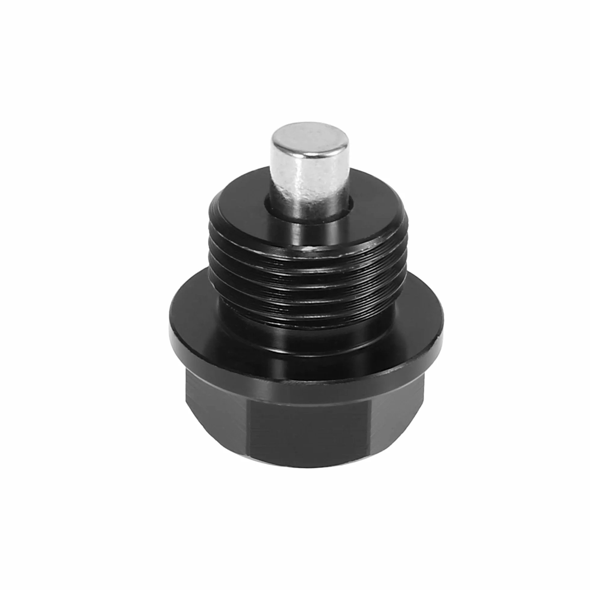 X AUTOHAUX Śruba spustowa oleju z pierścieniem uszczelniającym magnes M18 x 1,5 miska olejowa ze stopu aluminium śruba spustowa czarna
