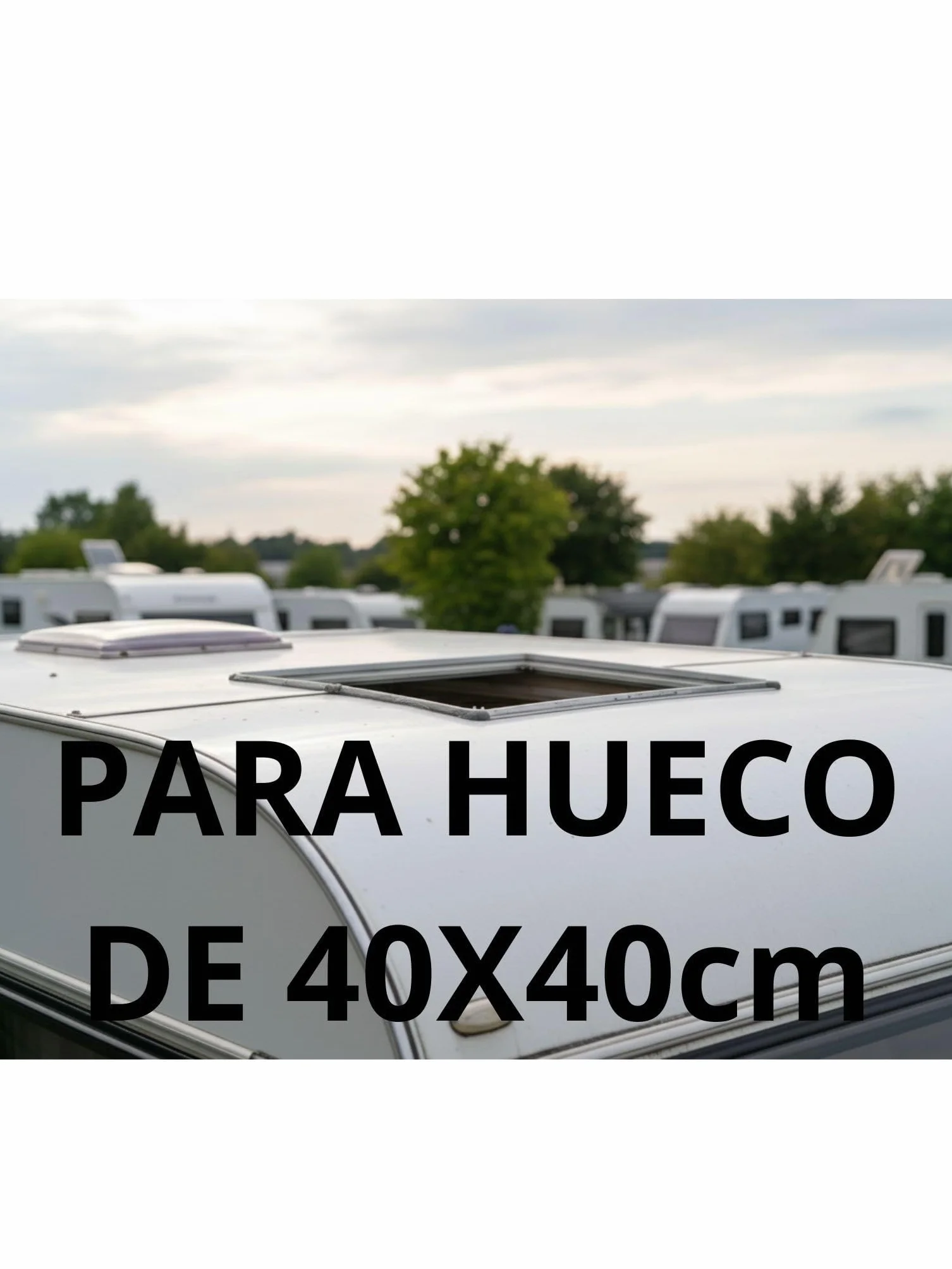 Zestaw CLARABOYA + MOSQUITERA TF40 40x40 do okna dachowego przyczepy kempingowej