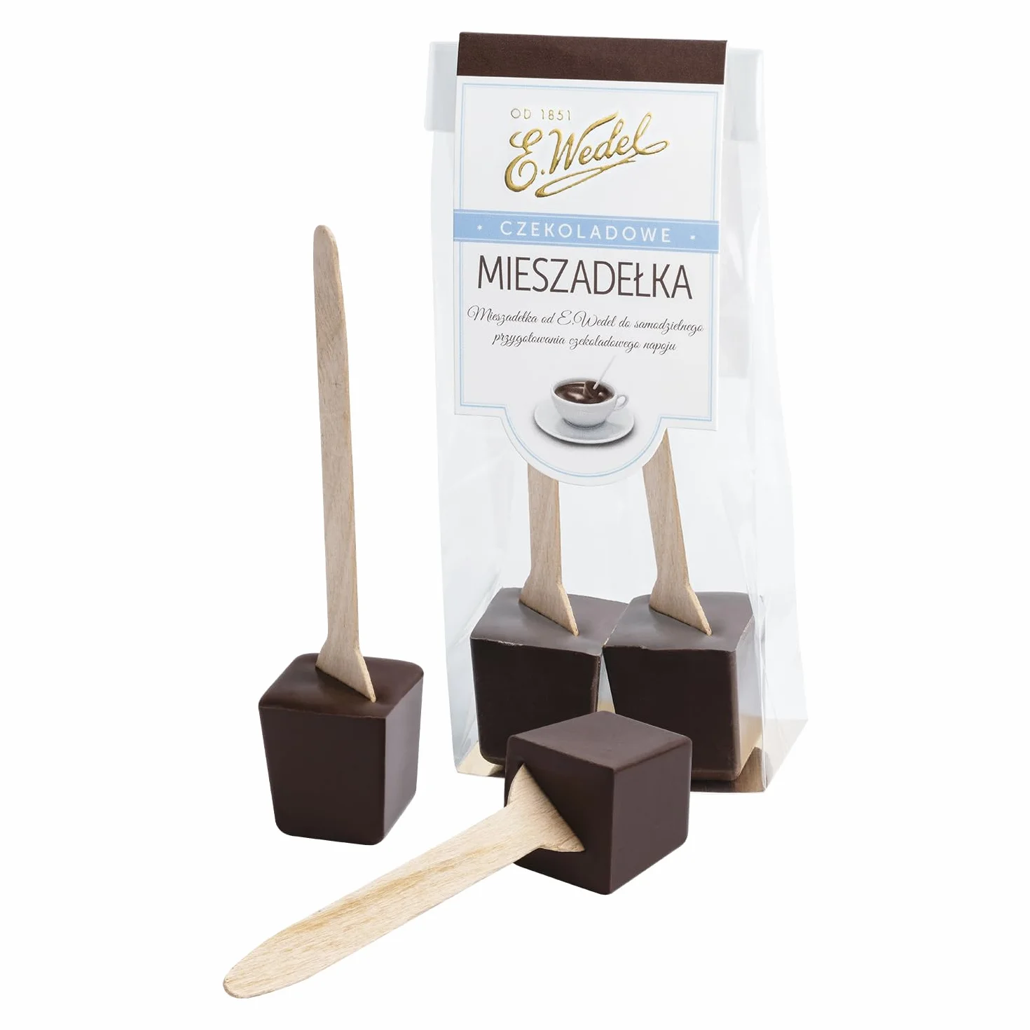 E.Wedel Czekoladowe mieszadełka klasyczne 60 g Chocostick