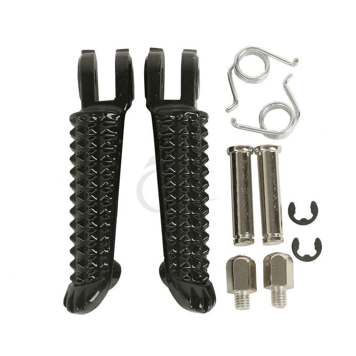 Podnóżki przednie i tylne do motocykla, kompatybilne z Yamaha YZF R6 2003-2012 YZF R1 2002-2019 (czarne)