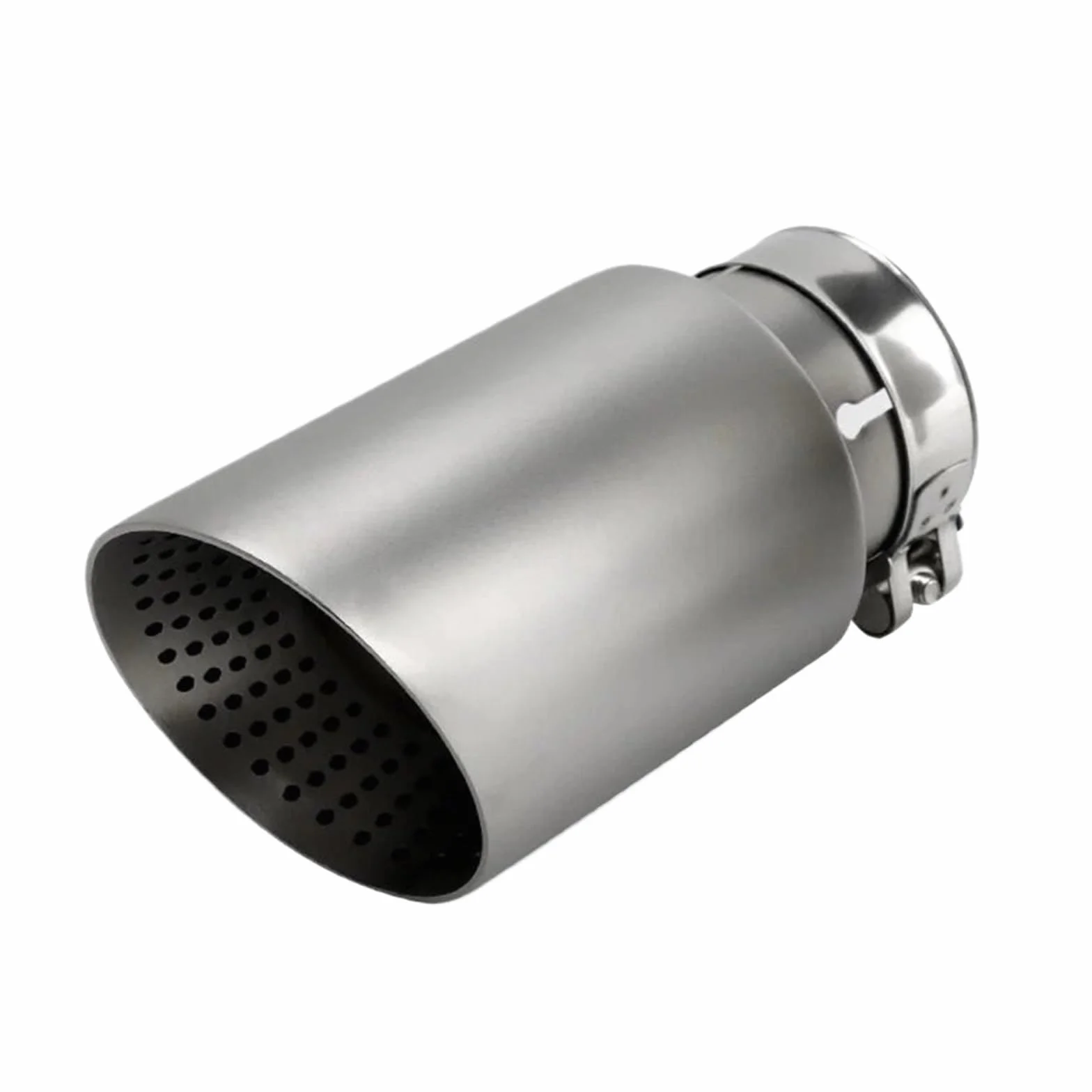 Car Silencer Końcówki rury wydechowej matowe końcówki tłumika wydechowego samochodu ze stali nierdzewnej rura wydechowa układ wydechowy dysza do(Right ID63 -OD89mm)