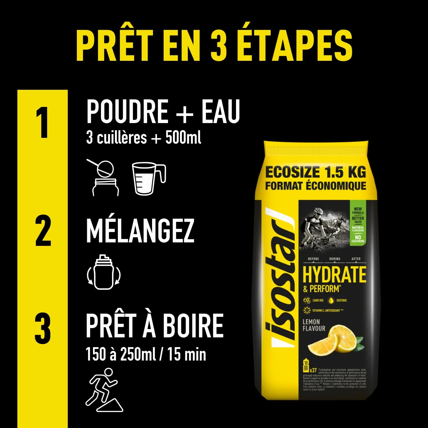 ISOSTAR Koncentrat Cytryna, 1500 g