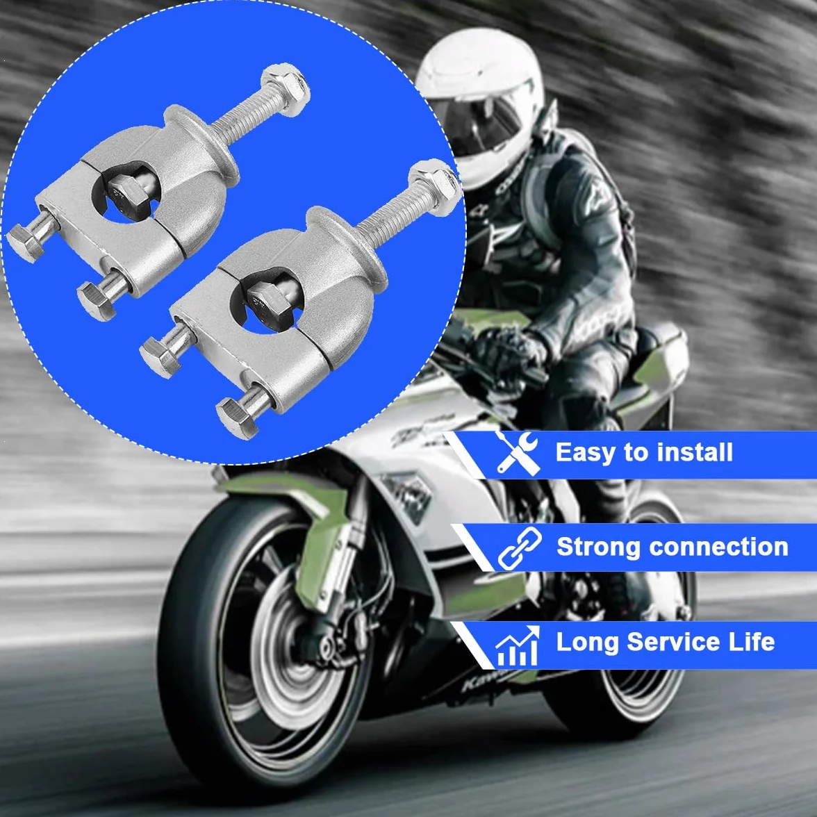ZAMDOE 7/20.3 cm 22 mm podstopnice kierownicy motocykla, uniwersalny uchwyt, zacisk do motocykla, motocykla, Pit, Dirt Bike, ATV, off-road, adapter do kierownicy