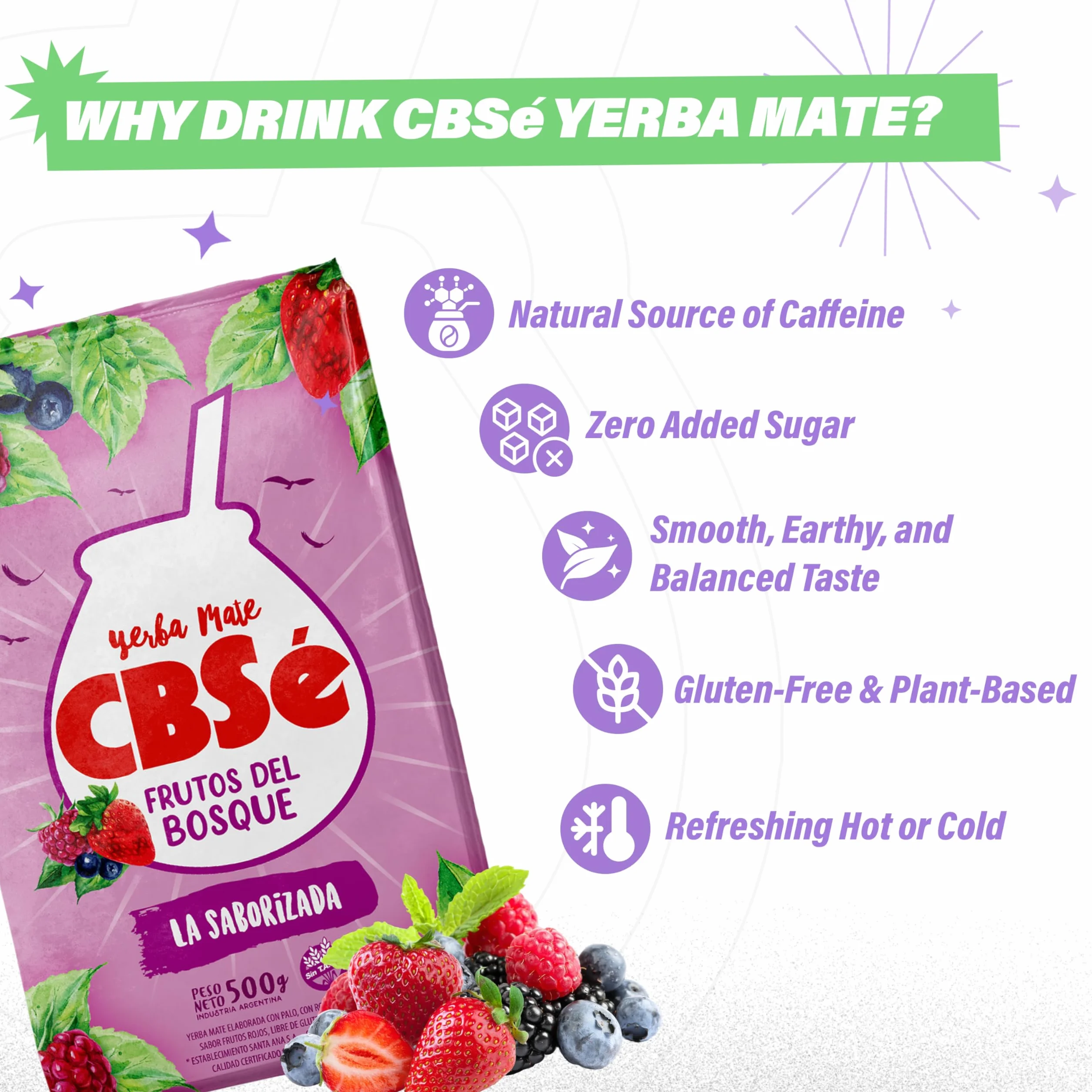 CBSé Frutos del Bosque herbata mate Argentyny 500 g