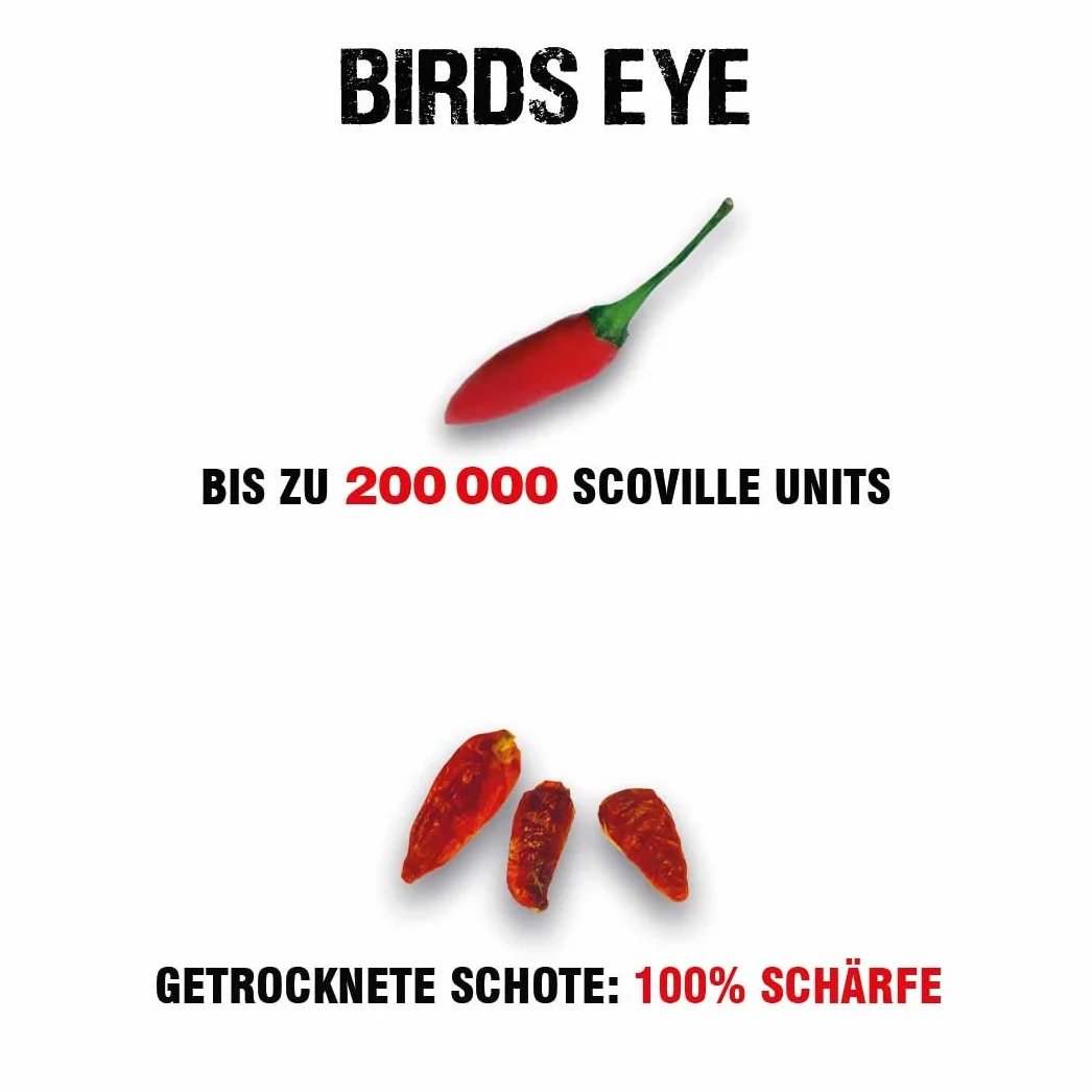 Scovilla s Birds Eye (Piri Piri) strąki, suszone, 30 g