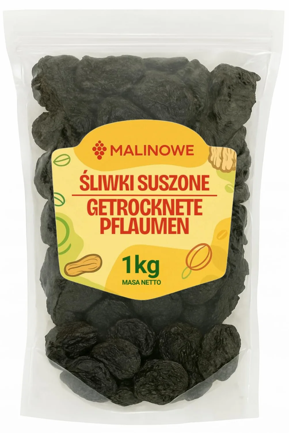 Malinowe ŚLIWKA SUSZONA 1kg Śliwki Suszone Jakość Premium