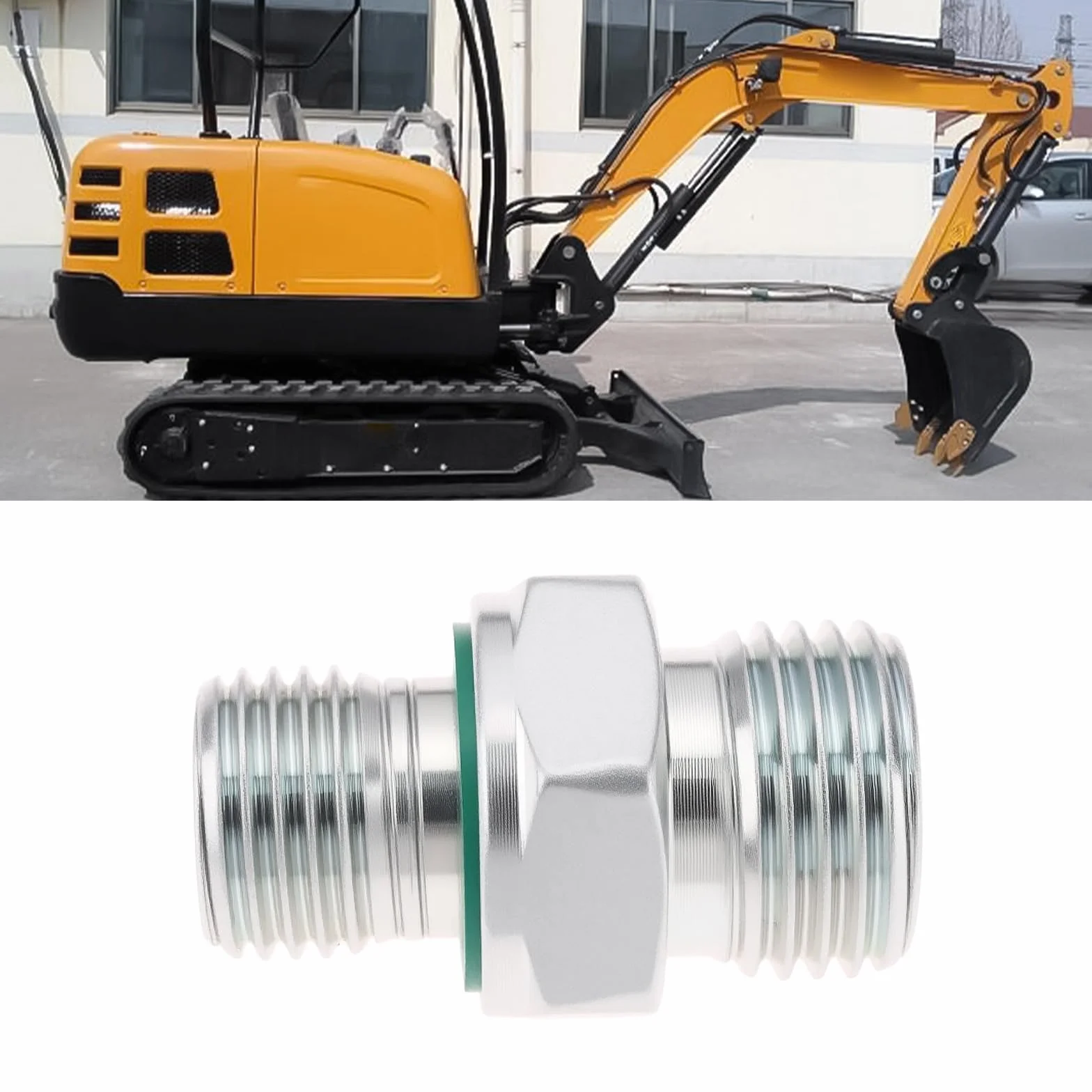 Złączki hydrauliczne M16 1/4 ze stali węglowej do minikoparki