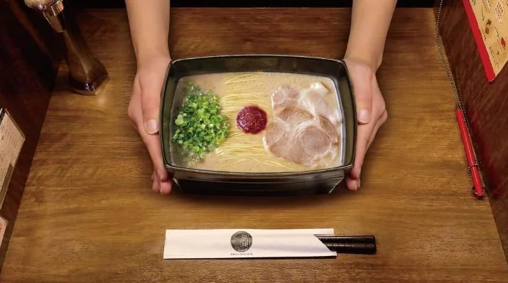 Ichiran Hakata straight noodle Kamadare premium tonkotsu soup Ramen with special secret red dry sauce 2 meals
