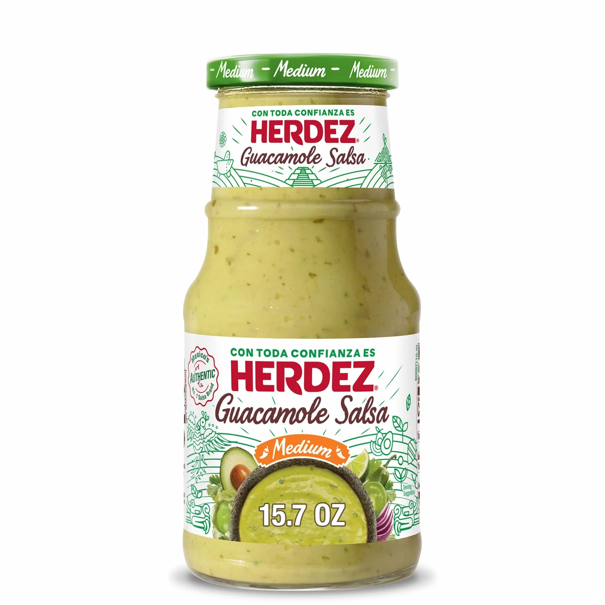 Herdez Guacamole Salsa Med 15,7 Oz