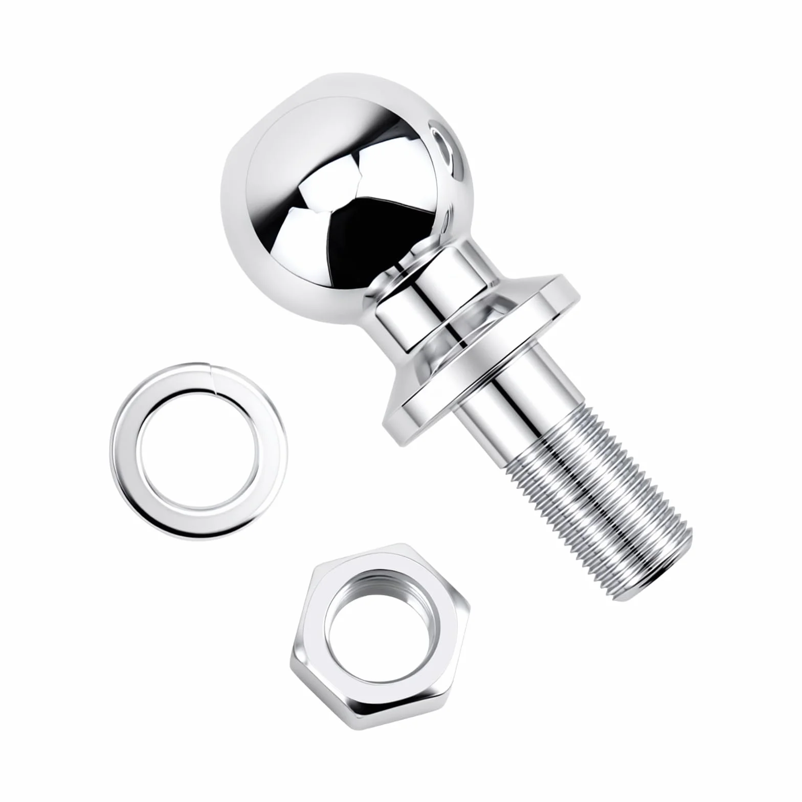2 sztuki głowicy kulowej hak holowniczy 3,5T, 50 mm, średnica 20 mm, głowica kulowa, hak holowniczy, prosta szyna do traktora do szyny rolniczej