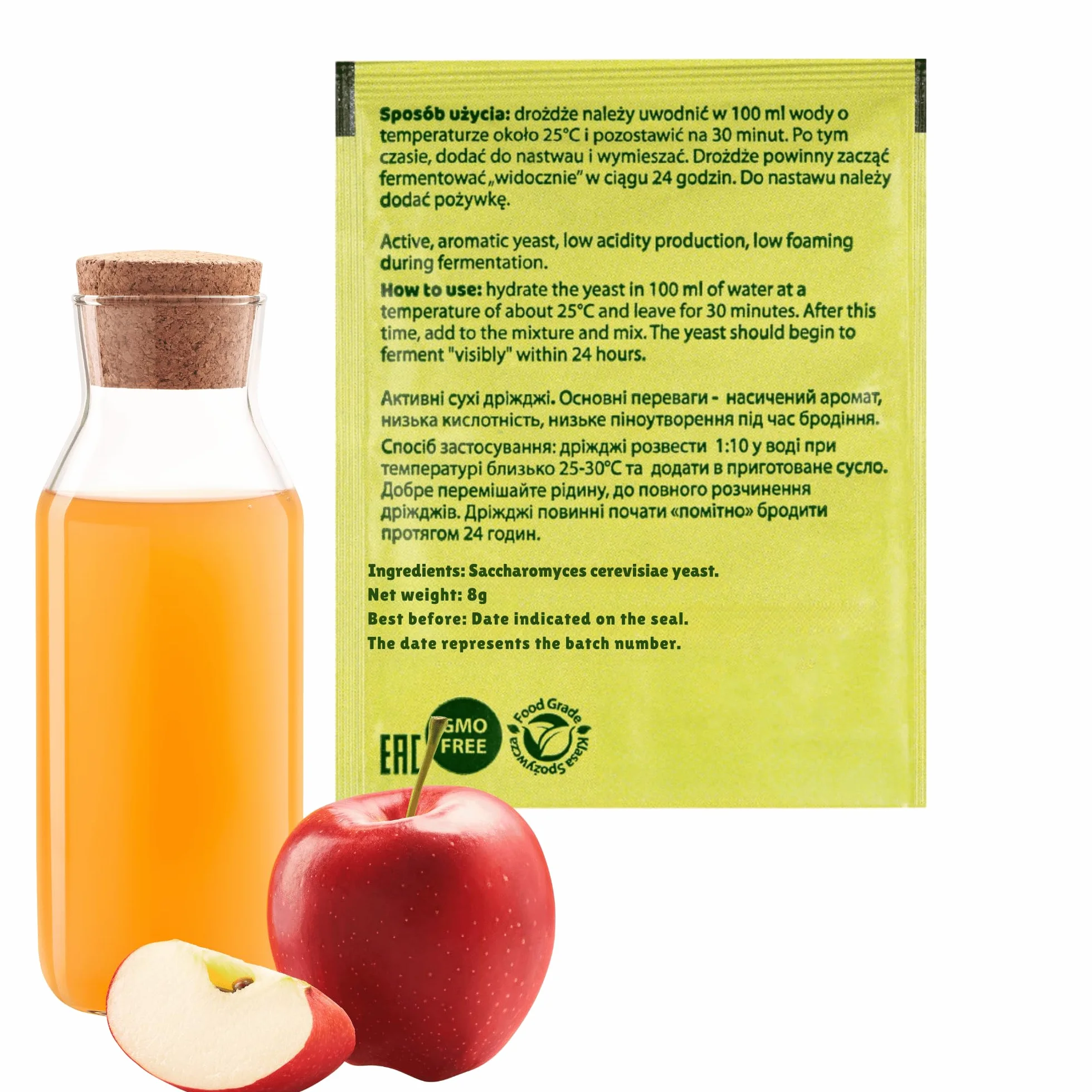 Spirit Ferm Drożdże do Cydru 8g Drożdże Winiarskie do Fermentacji