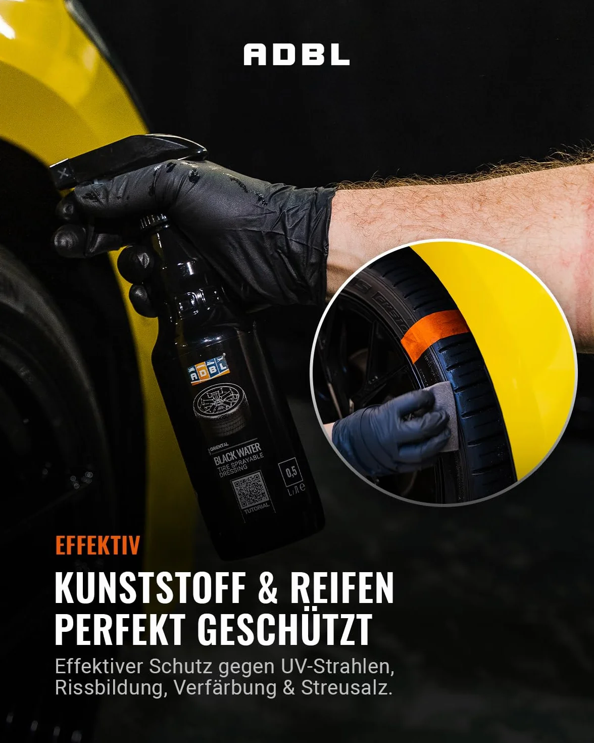 ADBL Black Water Tire Dressing Do Opon 1 L