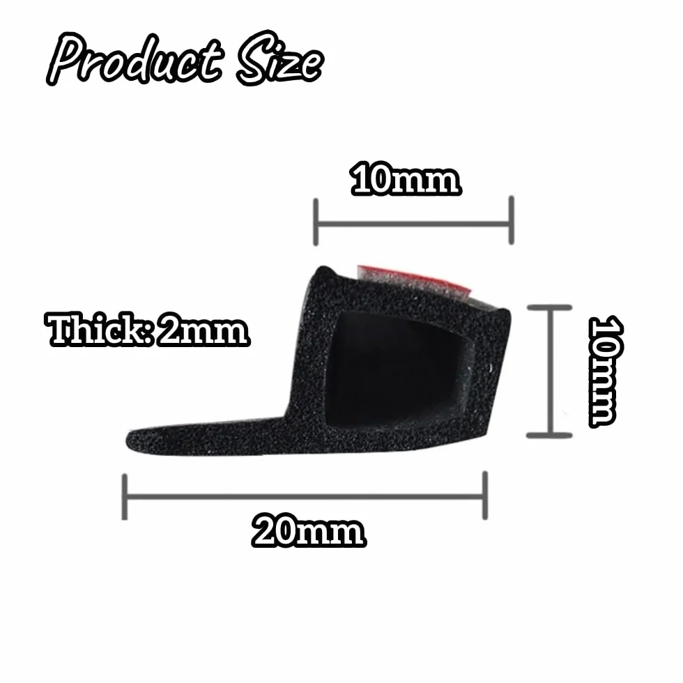 10 metrów gumy EPDM do drzwi samochodowych, pas P-kształtny 20mm*10mm, izolacja akustyczna wnętrza pojazdu, izolacyjne maty akustyczne do maski, komory silnika, drzwi samochodowych, klapy