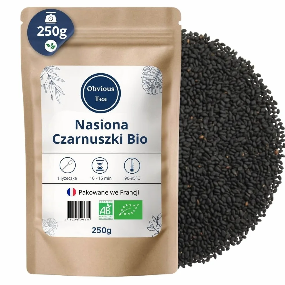 Organiczne nasiona czarnuszki 250 g – superżywność, herbata ziołowa i przyprawa