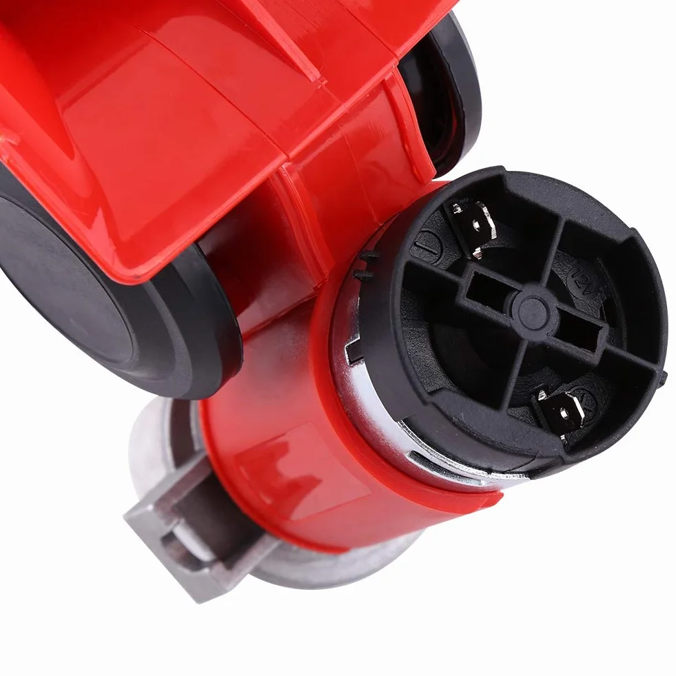 Auto Compact Air Horn,Podwójny Trąbka powietrza,Kompaktowy Elektropneumatyczny Trąbka z Bardzo Mocny Dźwięk,130dB 12V,dla Truck Ciężarówka Pociągi Samochodów SUV