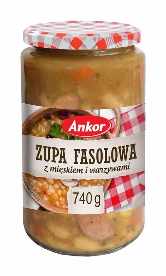 Ankor Zupa fasolowa z mięskiem i warzywami 700g
