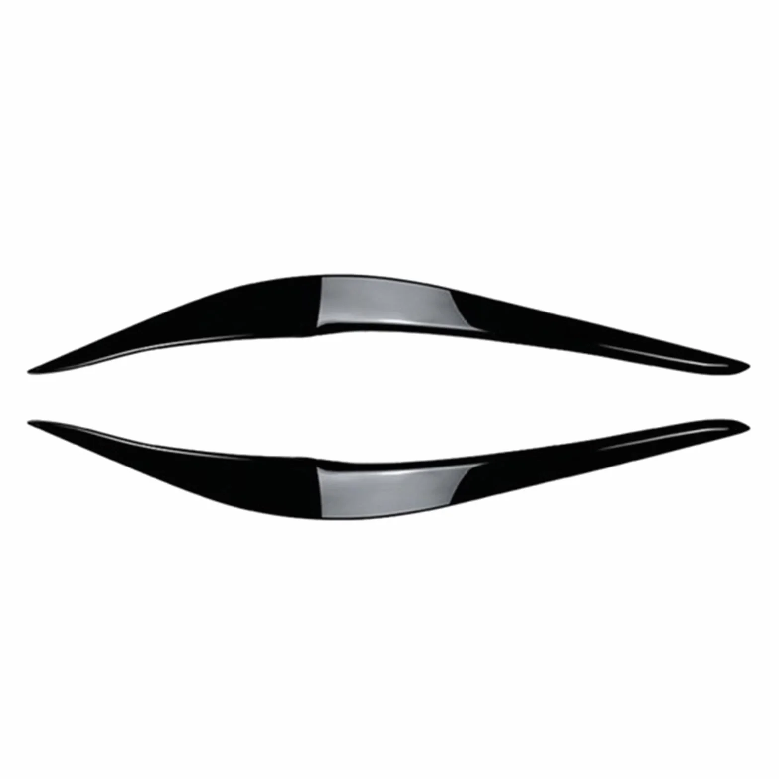 Pasuje do BMW serii 2 F22 F23 2015-2019 Osłona przedniego reflektora Pasek ozdobny Naklejka ozdobna na brwi Wymiana Brwi reflektorów samochodowych(Gloss Black)