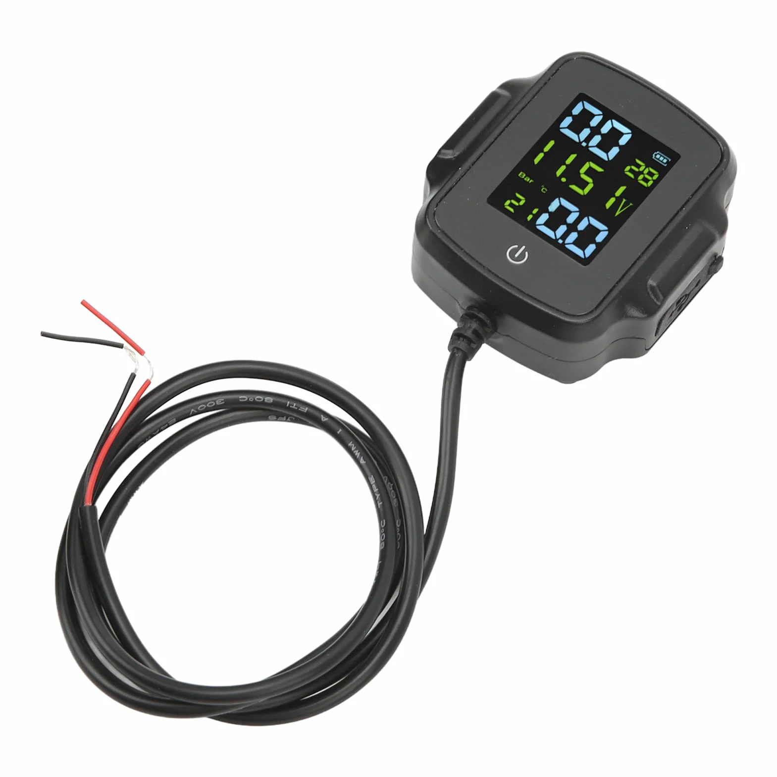 Motocykl TPMS, Wygodna Trwała wydajność QC3.0 DC 12V Szybkie ładowanie Profesjonalny System Monitorowania Ciśnienia w Oponach do Motocykla