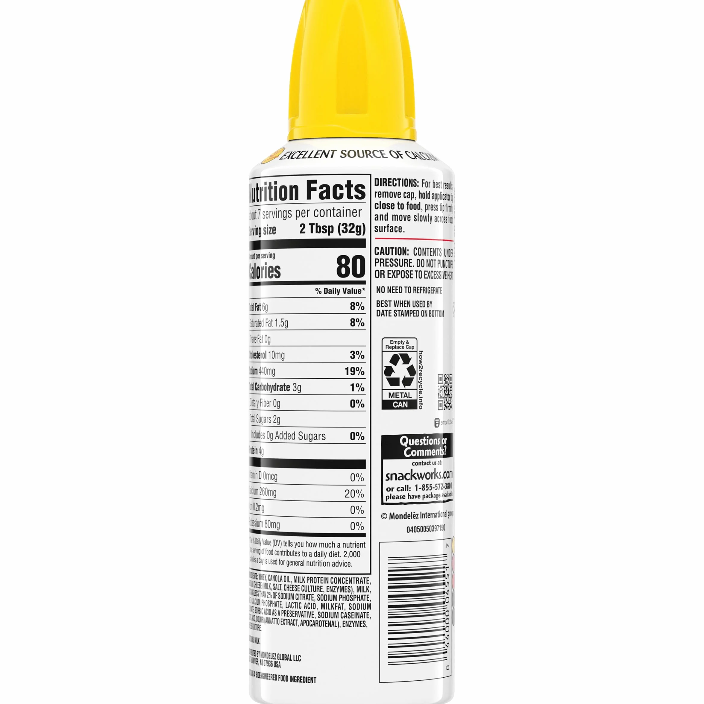Nabisco Easy Cheese Cheddar Cheese Snack, 236 ml
