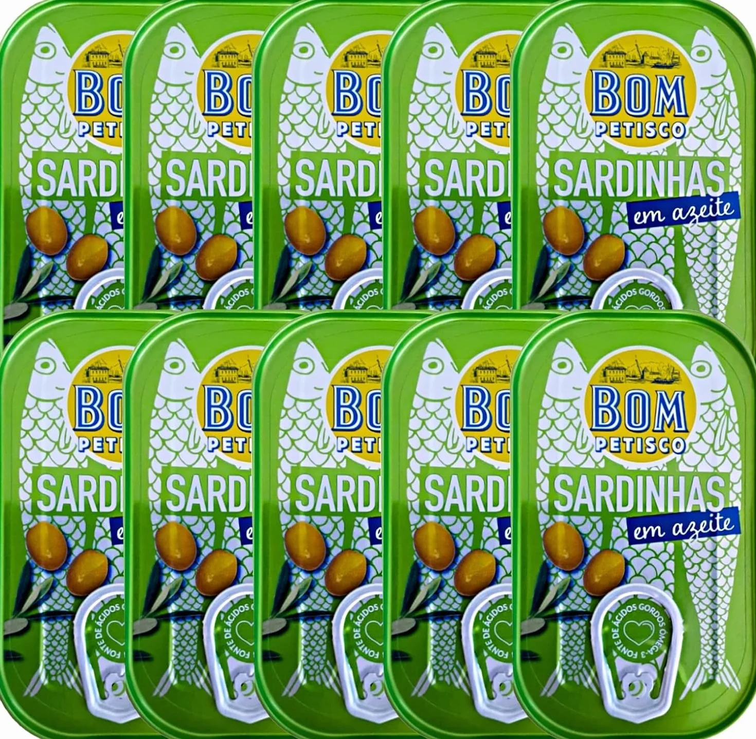 Bom Petisco Sardynki w oliwie z oliwek 120 g - jakość premium z Portugalii - bogate w kwasy omega-3